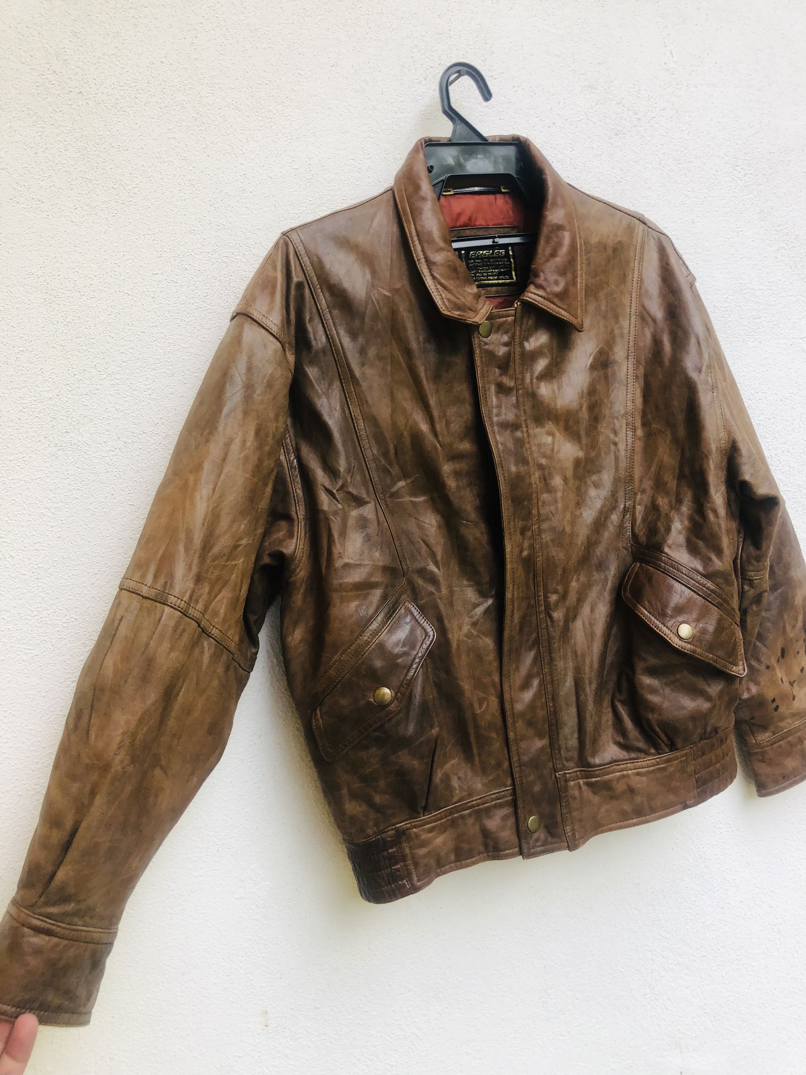 Japanese Brand × Vintage Vintage Eagles Japanese Designer Fashion Style Leather Size US L / EU 52-54 / 3 - 6 Thumbnail