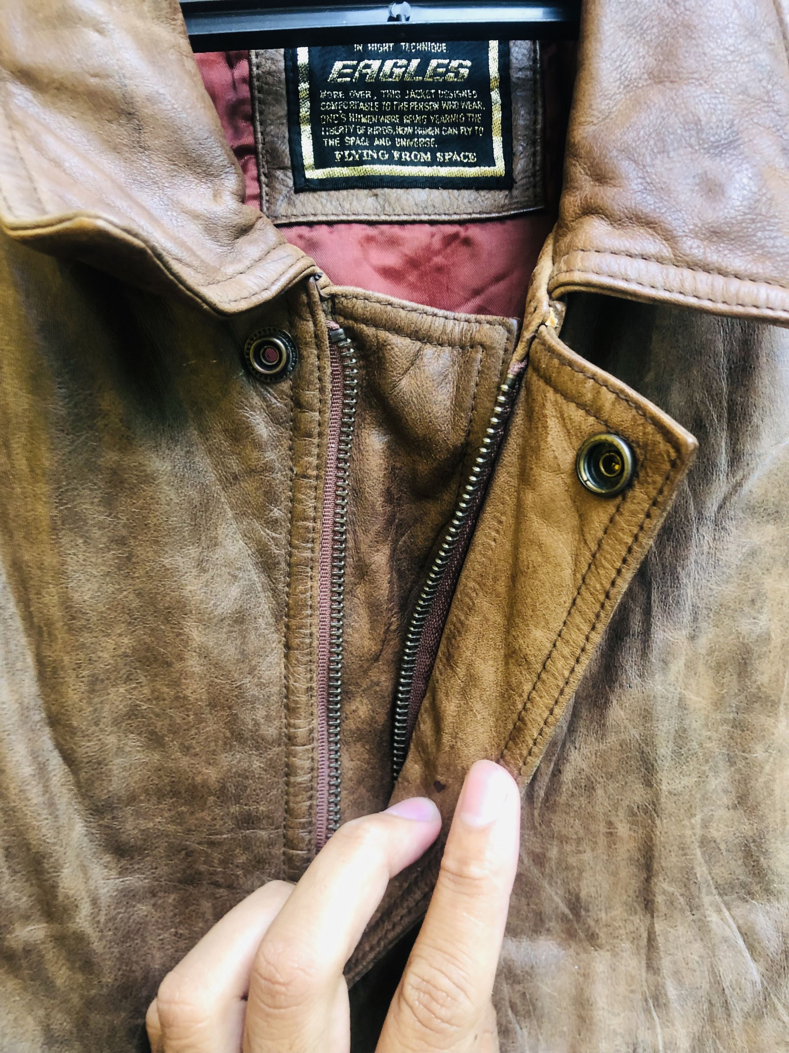 Japanese Brand × Vintage Vintage Eagles Japanese Designer Fashion Style Leather Size US L / EU 52-54 / 3 - 7 Thumbnail