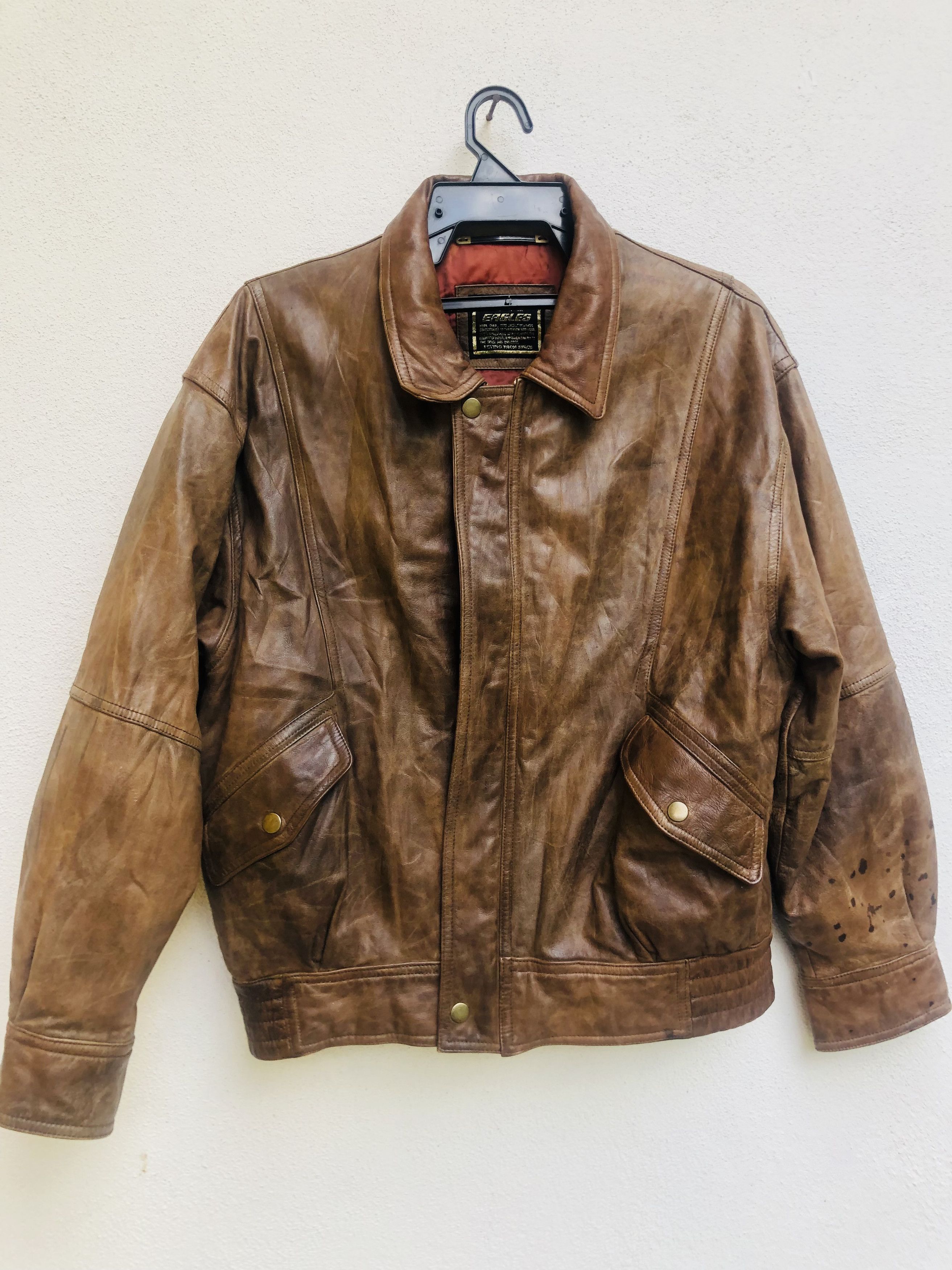 Japanese Brand × Vintage Vintage Eagles Japanese Designer Fashion Style Leather Size US L / EU 52-54 / 3 - 1 Thumbnail