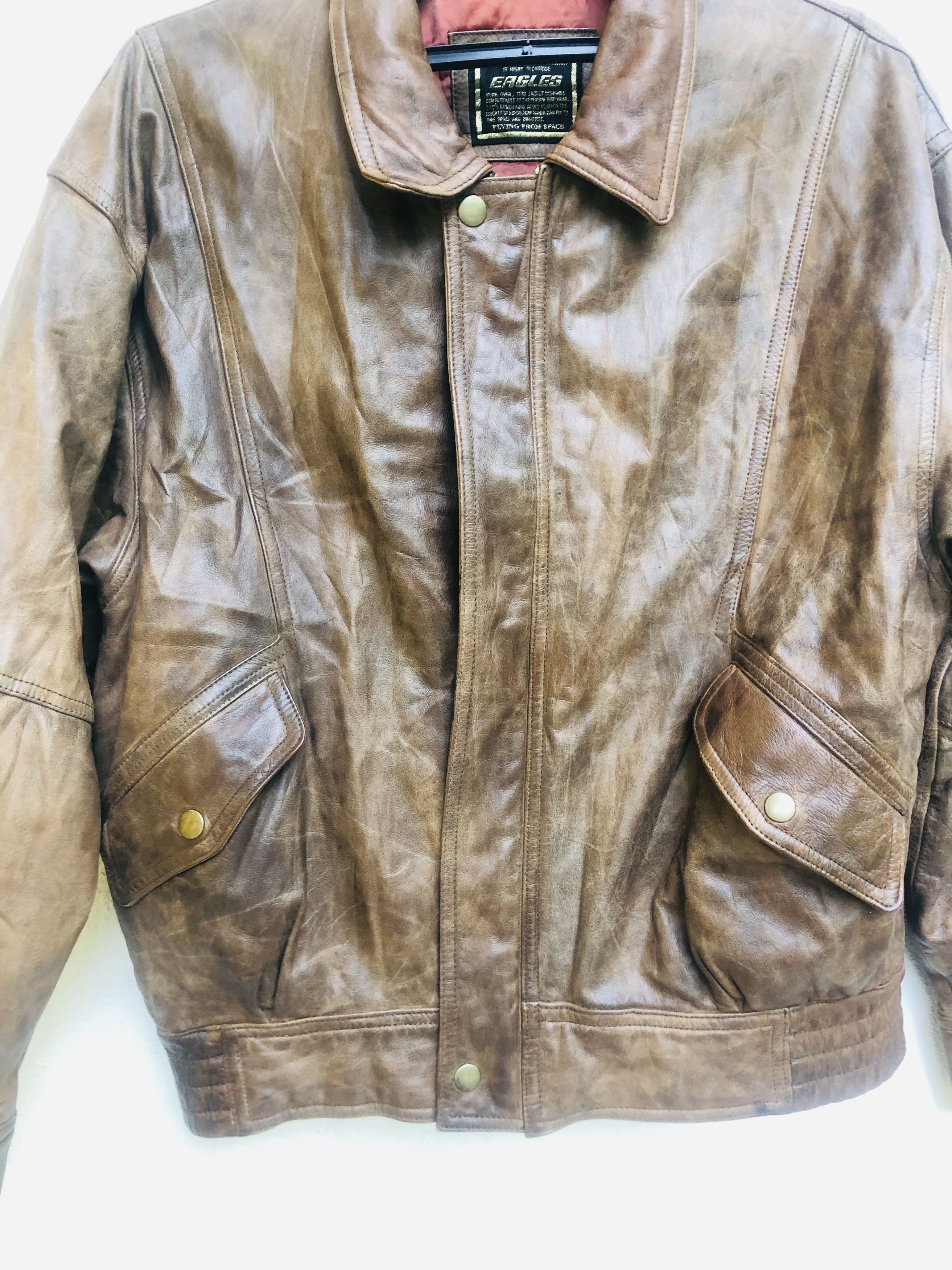 Japanese Brand × Vintage Vintage Eagles Japanese Designer Fashion Style Leather Size US L / EU 52-54 / 3 - 3 Thumbnail