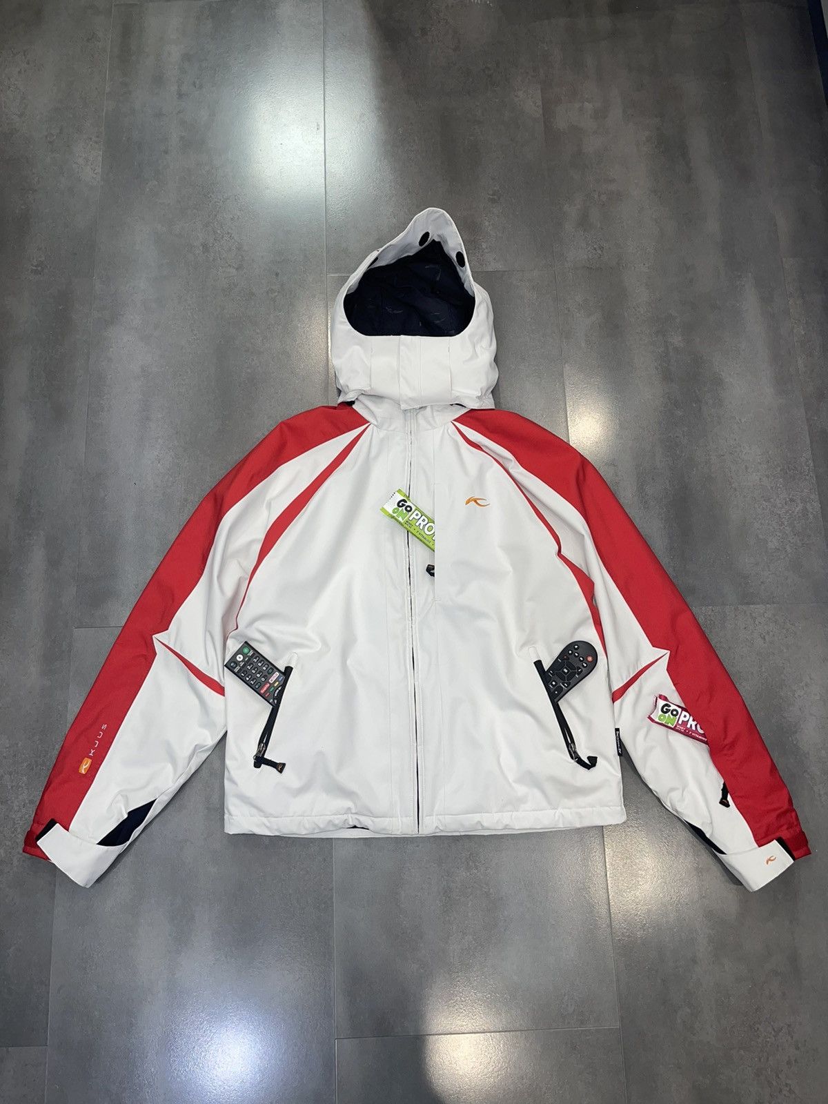 KJUS Kjus Systems Storm Hood Technical Two Tone Ski Parka Size US L / EU 52-54 / 3 - 4 Thumbnail