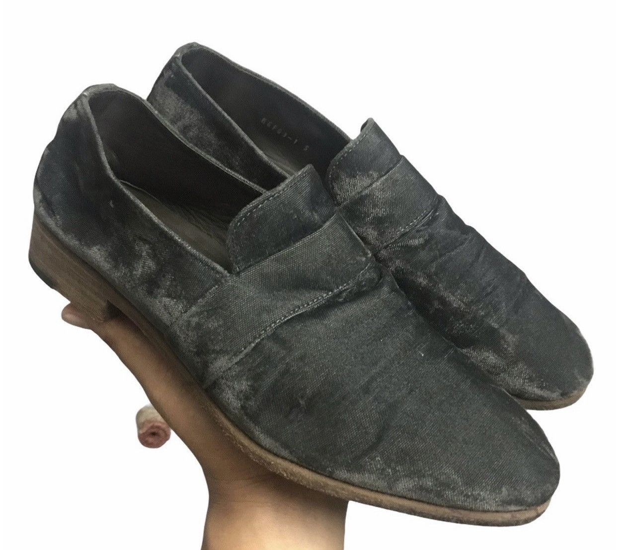 Japanese Brand × Undercover × Vintage OFFER‼️Vintage Undercover Velvet loafer Shoes Size US 6.5 / EU 39-40 - 10 Thumbnail