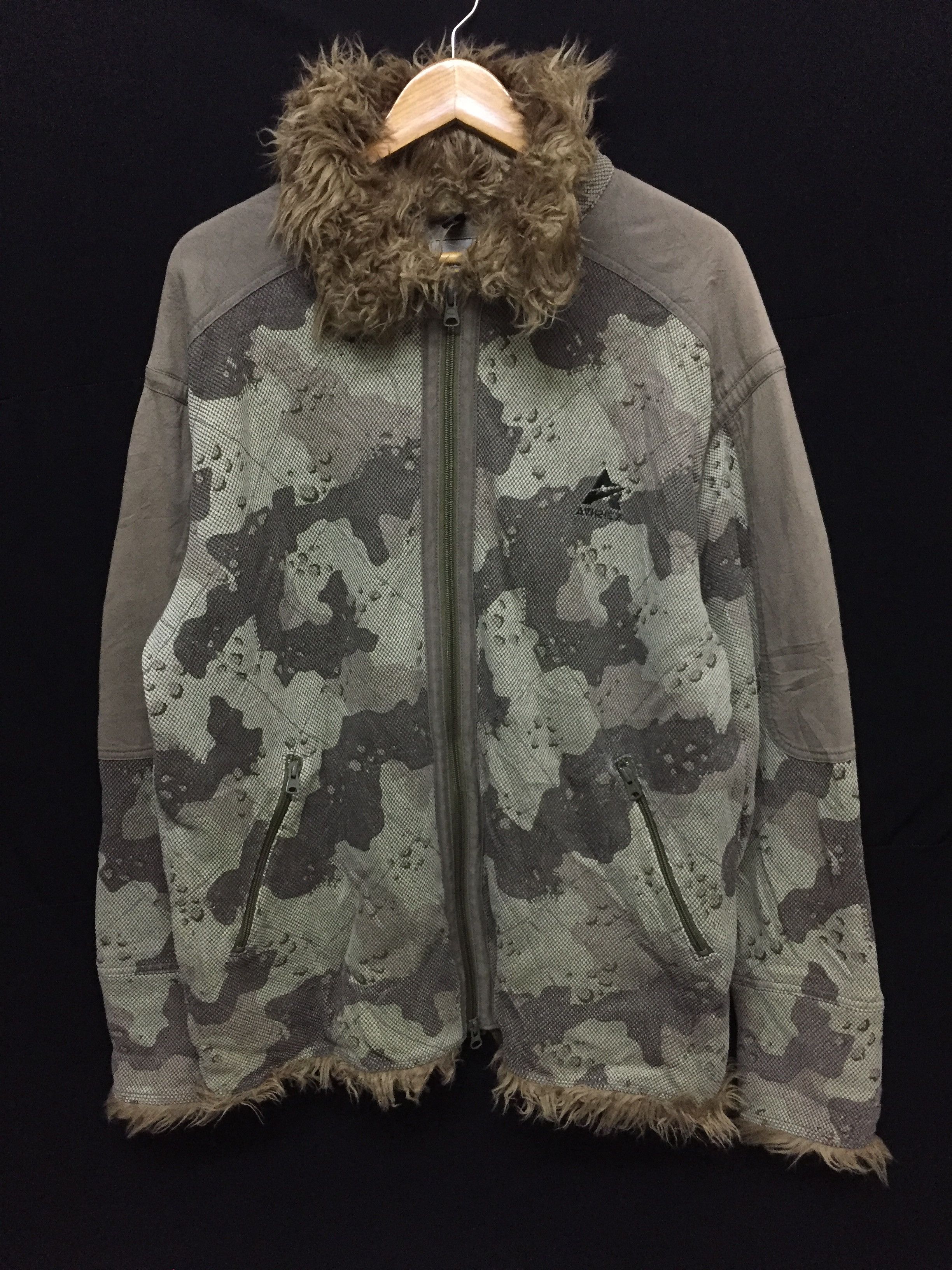 Avirex × Vintage 90's Avirex digi camo fur jacket Size US XL / EU 56 / 4 - 2 Thumbnail