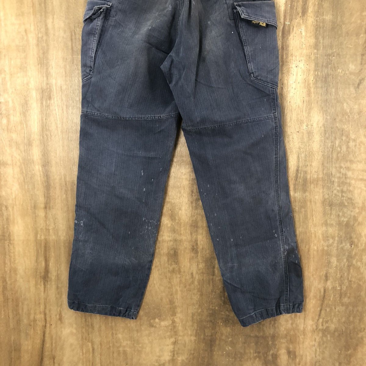 Japanese Brand Japanese Brand Blue Cargo thrashed distressed pants #6251 Size US 28 / EU 44 - 8 Thumbnail