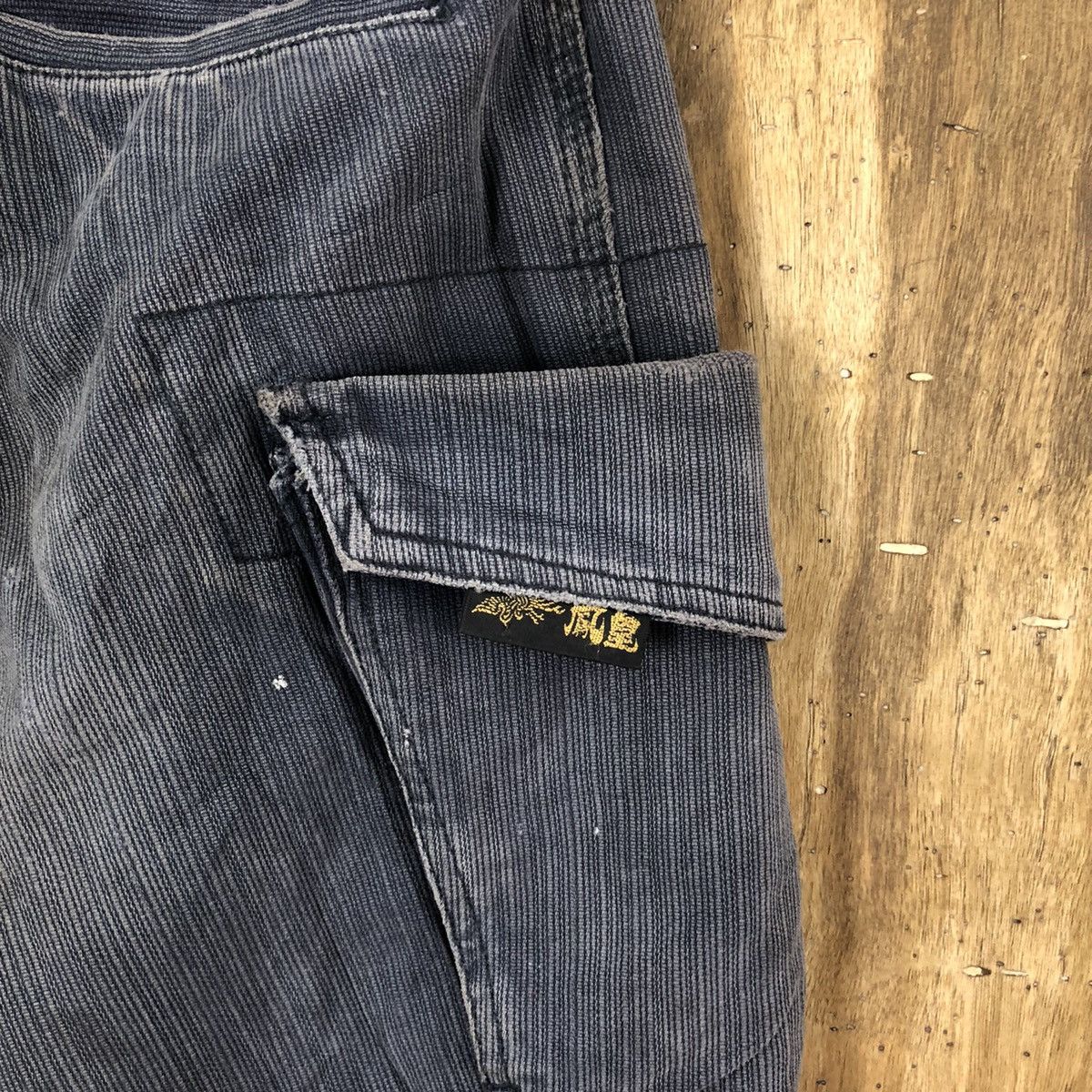Japanese Brand Japanese Brand Blue Cargo thrashed distressed pants #6251 Size US 28 / EU 44 - 11 Thumbnail