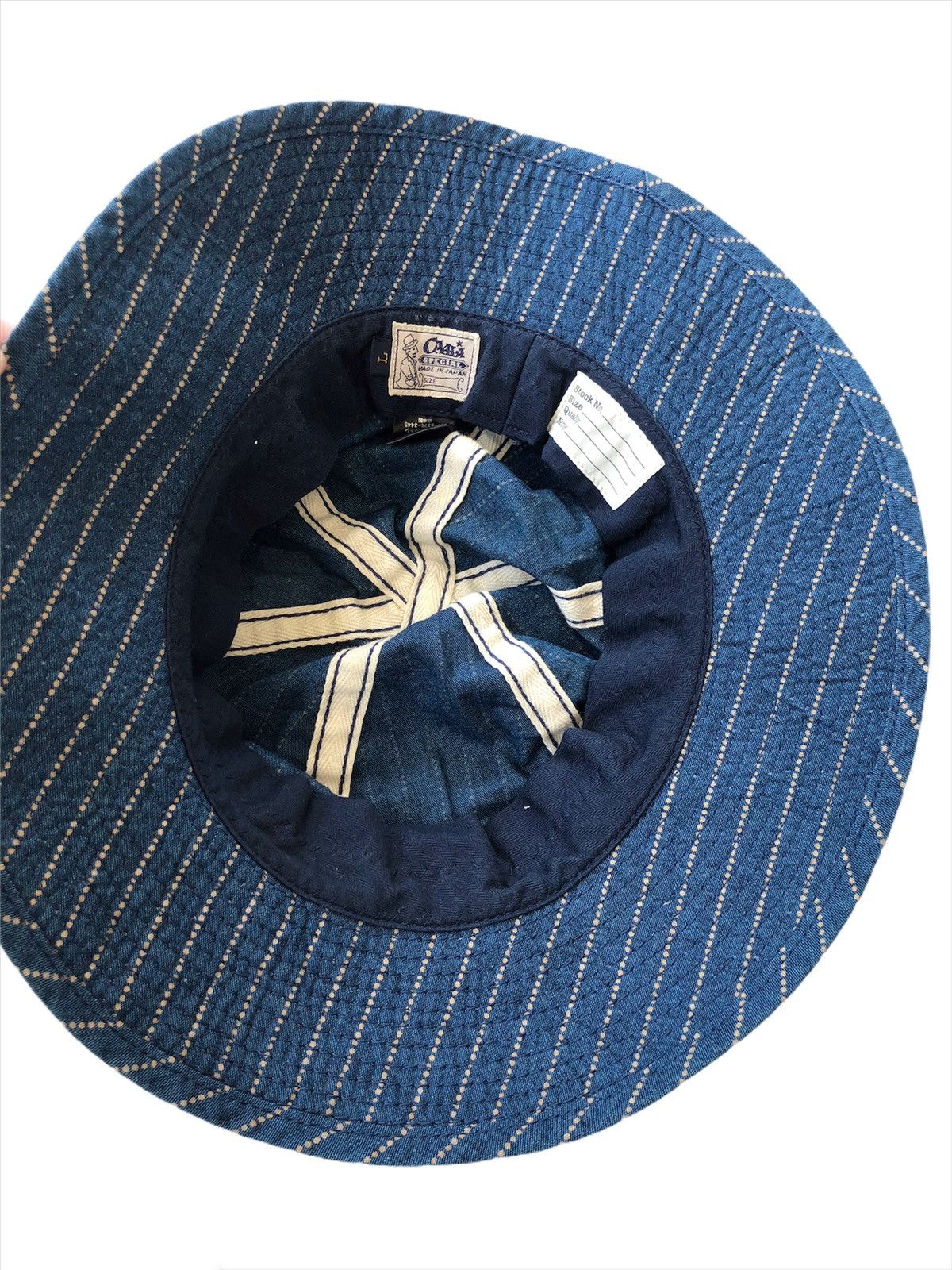 CA4LA RARE🔥Ca4la 🇯🇵 Indigo Sashiko Stitches Wabash Bucket Hat Size ONE SIZE - 3 Thumbnail