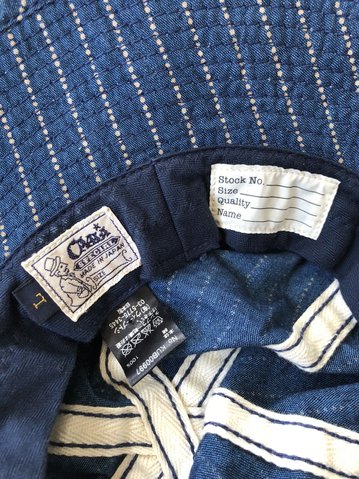 CA4LA RARE🔥Ca4la 🇯🇵 Indigo Sashiko Stitches Wabash Bucket Hat Size ONE SIZE - 5 Thumbnail