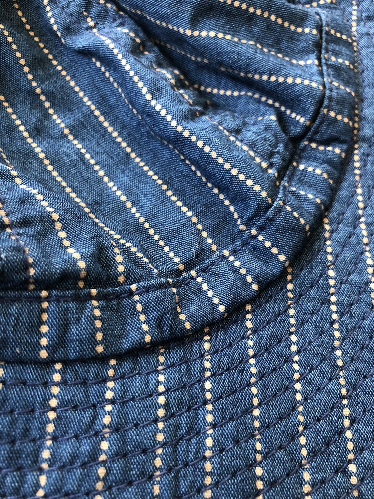 CA4LA RARE🔥Ca4la 🇯🇵 Indigo Sashiko Stitches Wabash Bucket Hat Size ONE SIZE - 4 Thumbnail