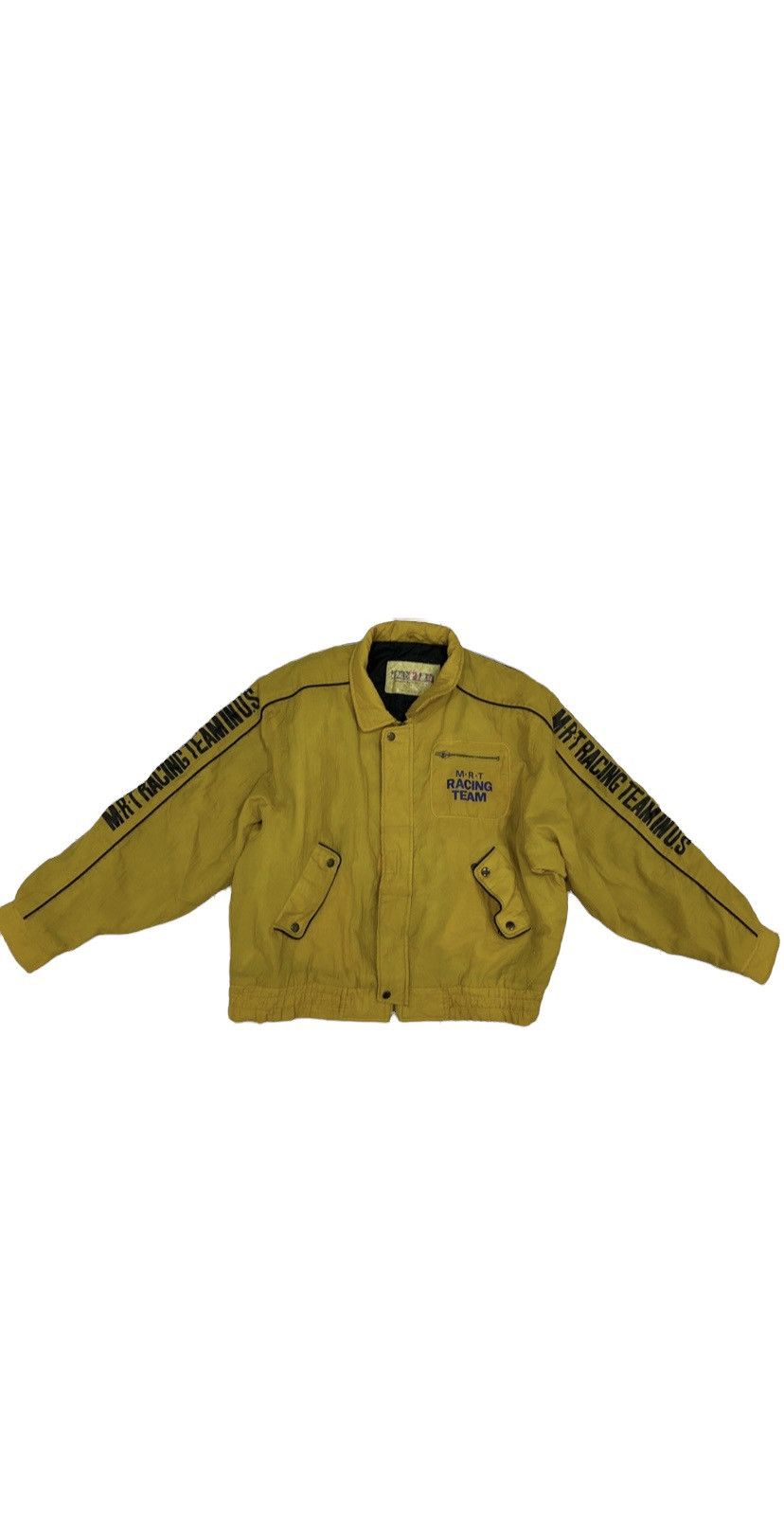 image of 90’S Mrt F1 Racing Team Jacket in Golden Yellow, Men's (Size Large)
