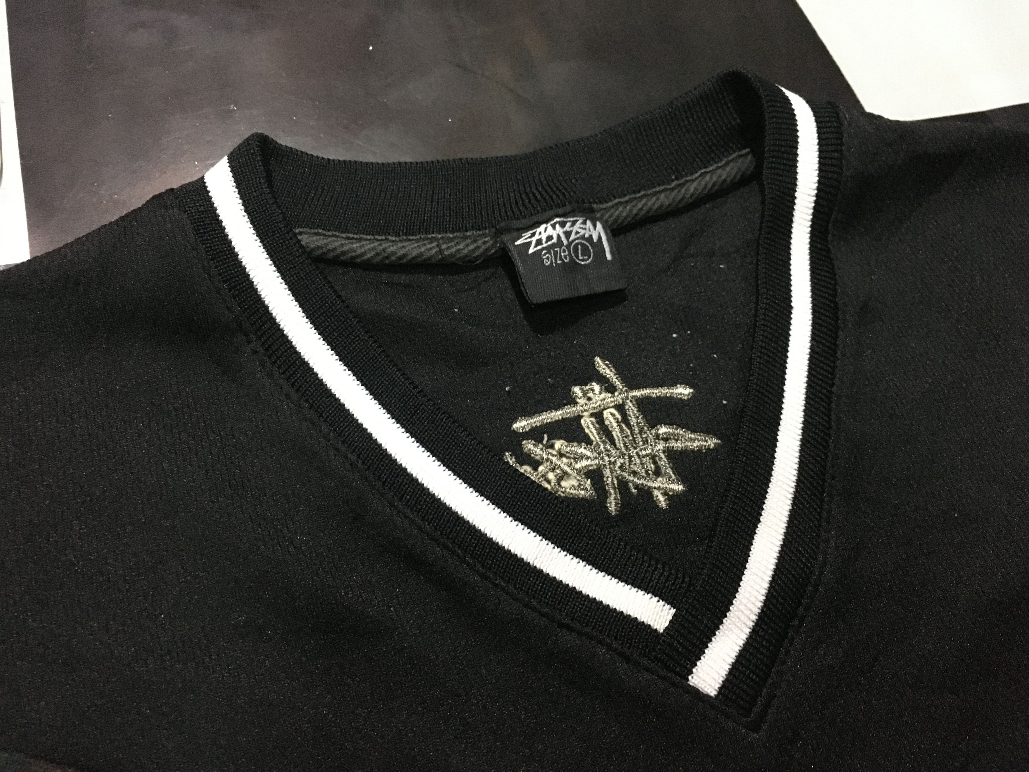 Stussy × Vintage Vintage Stussy Jersey Camo Big Logo Embroidered Size US L / EU 52-54 / 3 - 3 Thumbnail