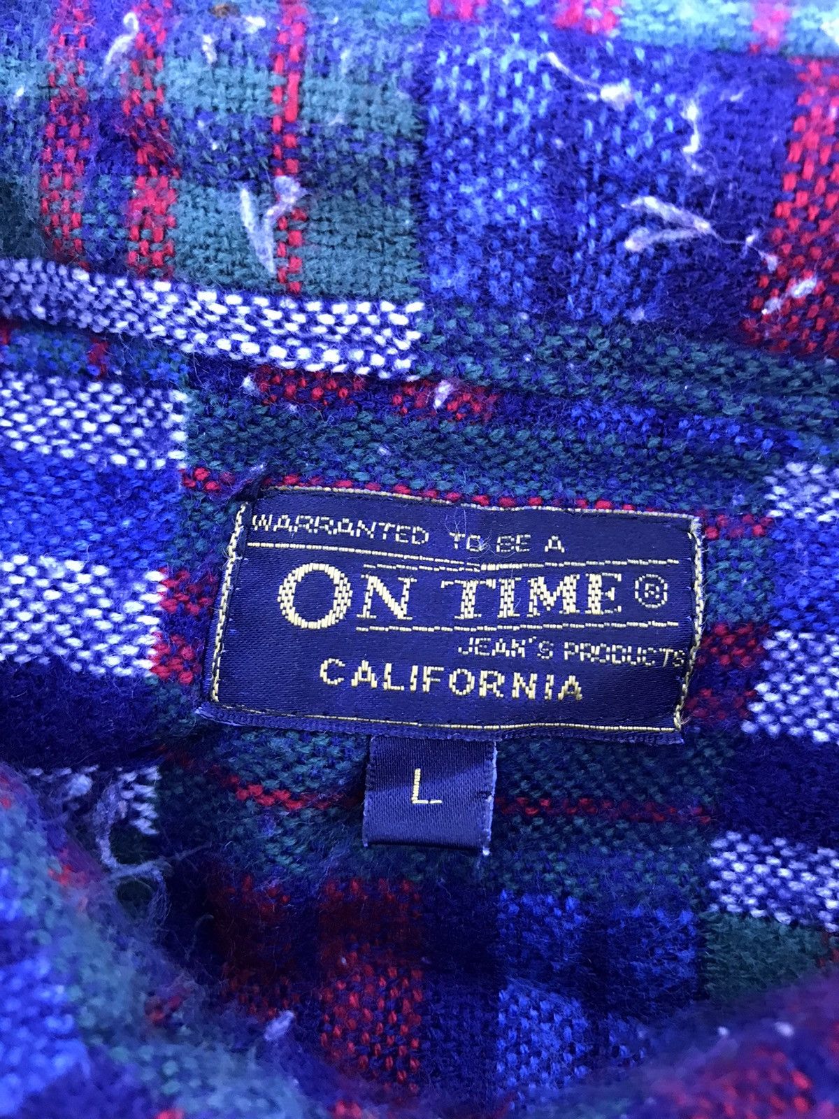 Flannel × Vintage 🔥BEST OFFER 🔥Vintage wool flannel by on time California Size US L / EU 52-54 / 3 - 3 Thumbnail