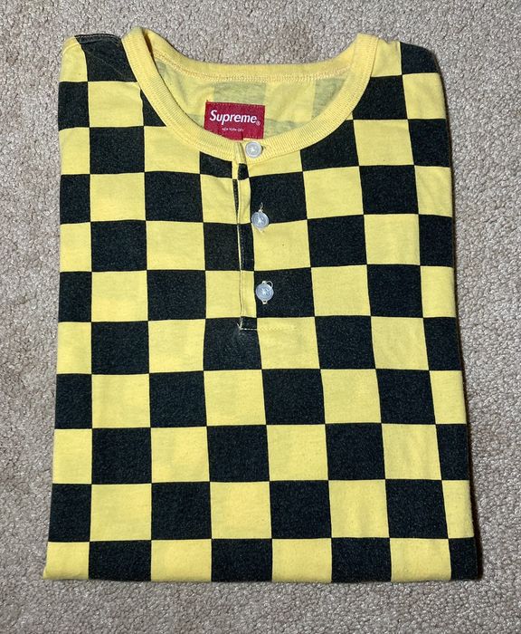 Supreme store checkered tee