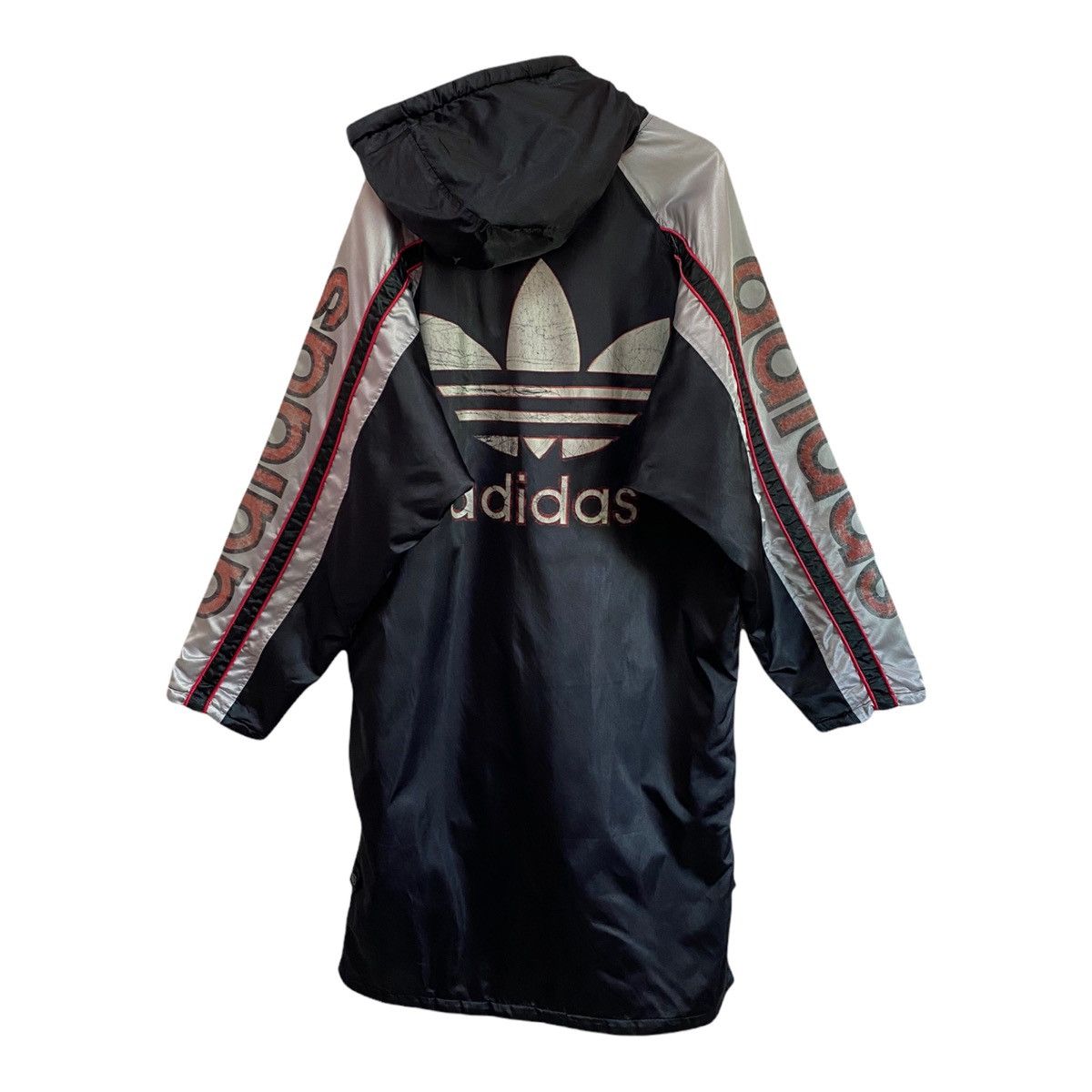 Adidas LONG JACKET COACH STYLE ADIDAS BIG LOGO HOODIE Size US L / EU 52-54 / 3 - 5 Thumbnail