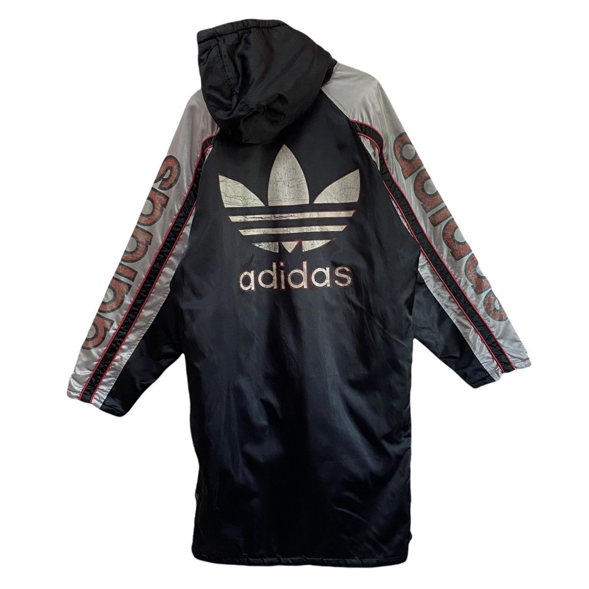 Adidas LONG JACKET COACH STYLE ADIDAS BIG LOGO HOODIE Size US L / EU 52-54 / 3 - 2 Thumbnail