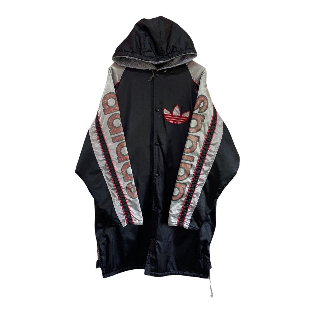 Adidas LONG JACKET COACH STYLE ADIDAS BIG LOGO HOODIE Size US L / EU 52-54 / 3 - 9 Thumbnail
