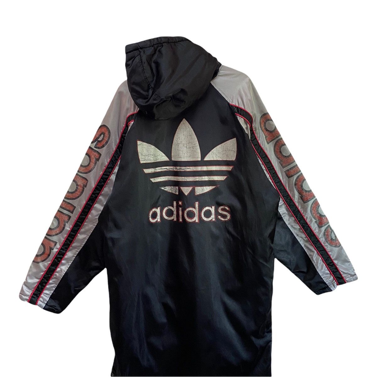 Adidas LONG JACKET COACH STYLE ADIDAS BIG LOGO HOODIE Size US L / EU 52-54 / 3 - 6 Thumbnail