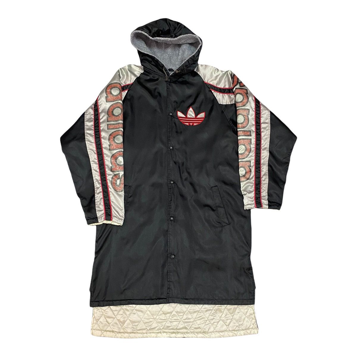 Adidas LONG JACKET COACH STYLE ADIDAS BIG LOGO HOODIE Size US L / EU 52-54 / 3 - 8 Thumbnail
