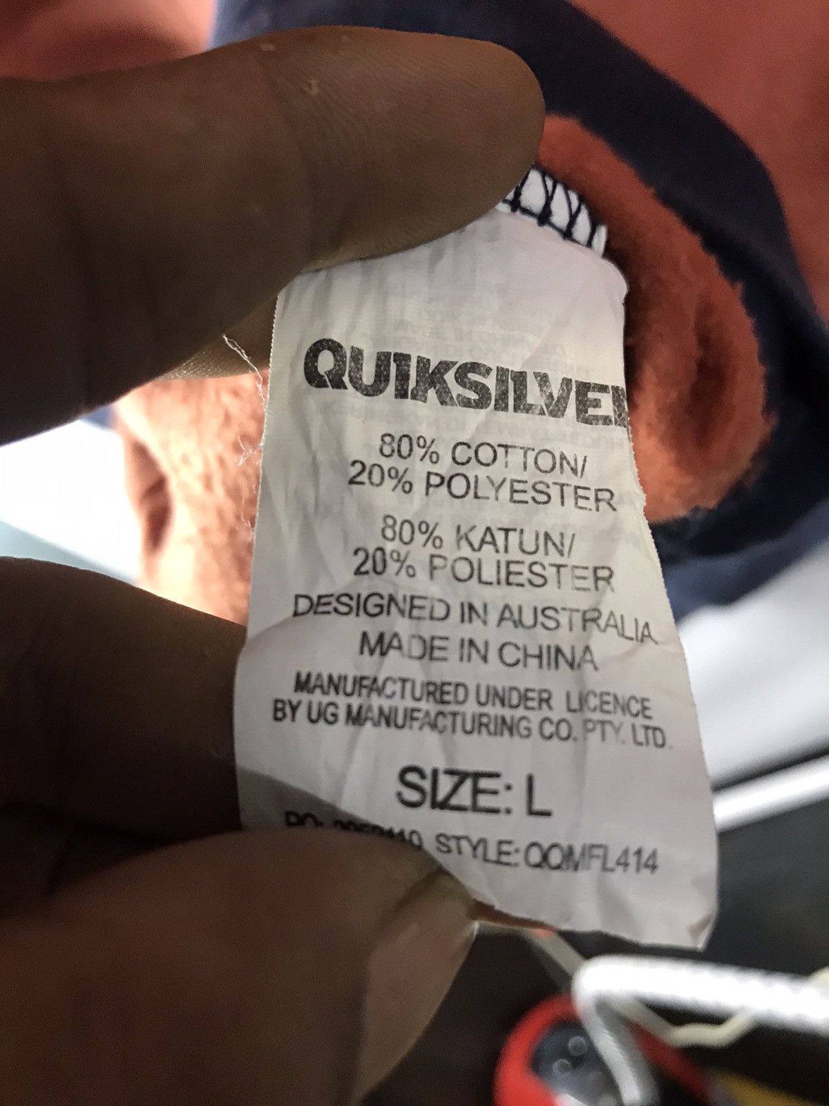 Quicksilver Quicksilver crewneck sweatshirt small logo Size US L / EU 52-54 / 3 - 4 Thumbnail