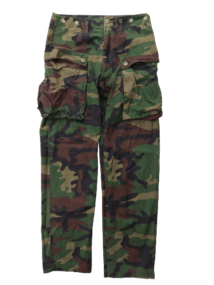 Japanese Brand × Vintage Estacot Monkey Pants Military Camo Size US 29 - 1 Thumbnail