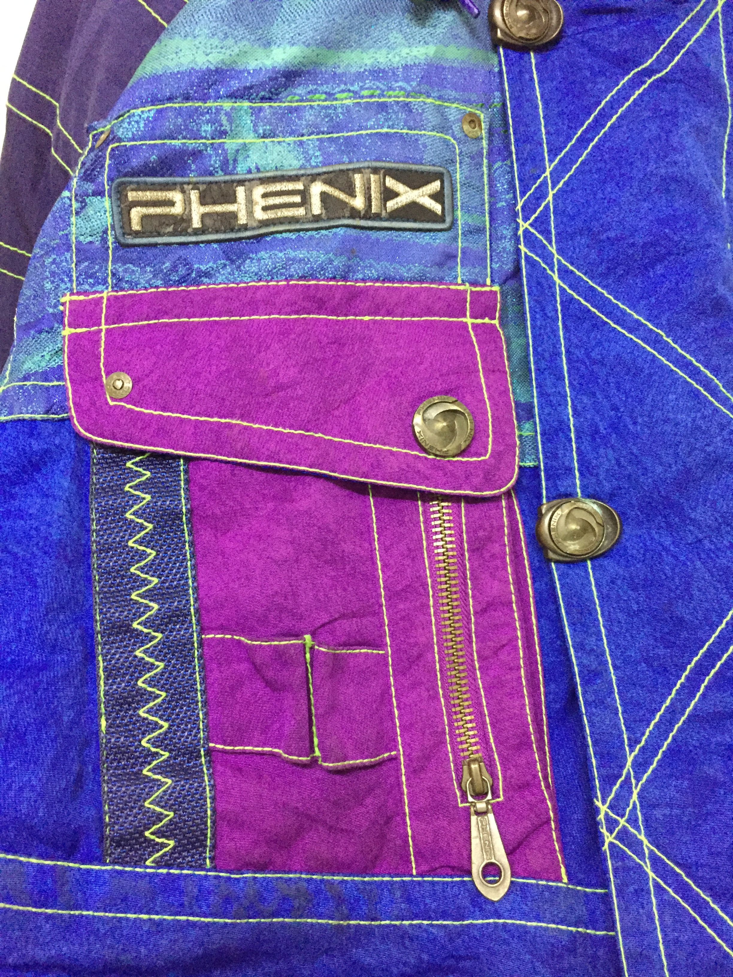 Descente 90's Phenix Multicolor Ski Bomber Jacket Size US L / EU 52-54 / 3 - 6 Thumbnail
