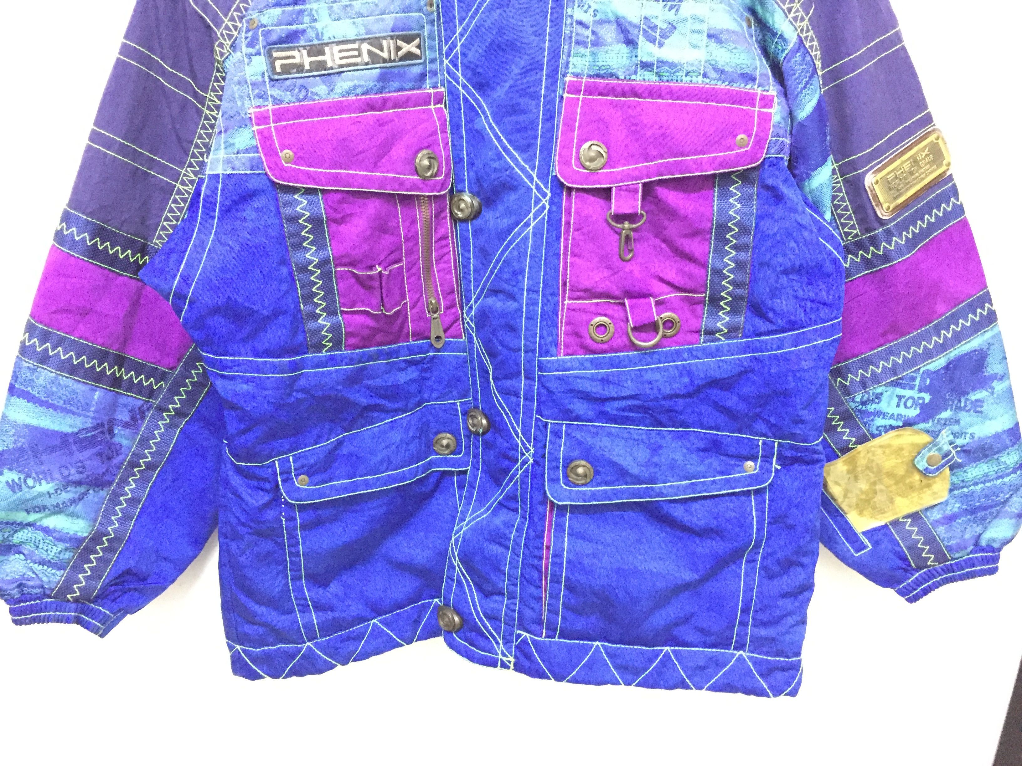Descente 90's Phenix Multicolor Ski Bomber Jacket Size US L / EU 52-54 / 3 - 4 Thumbnail