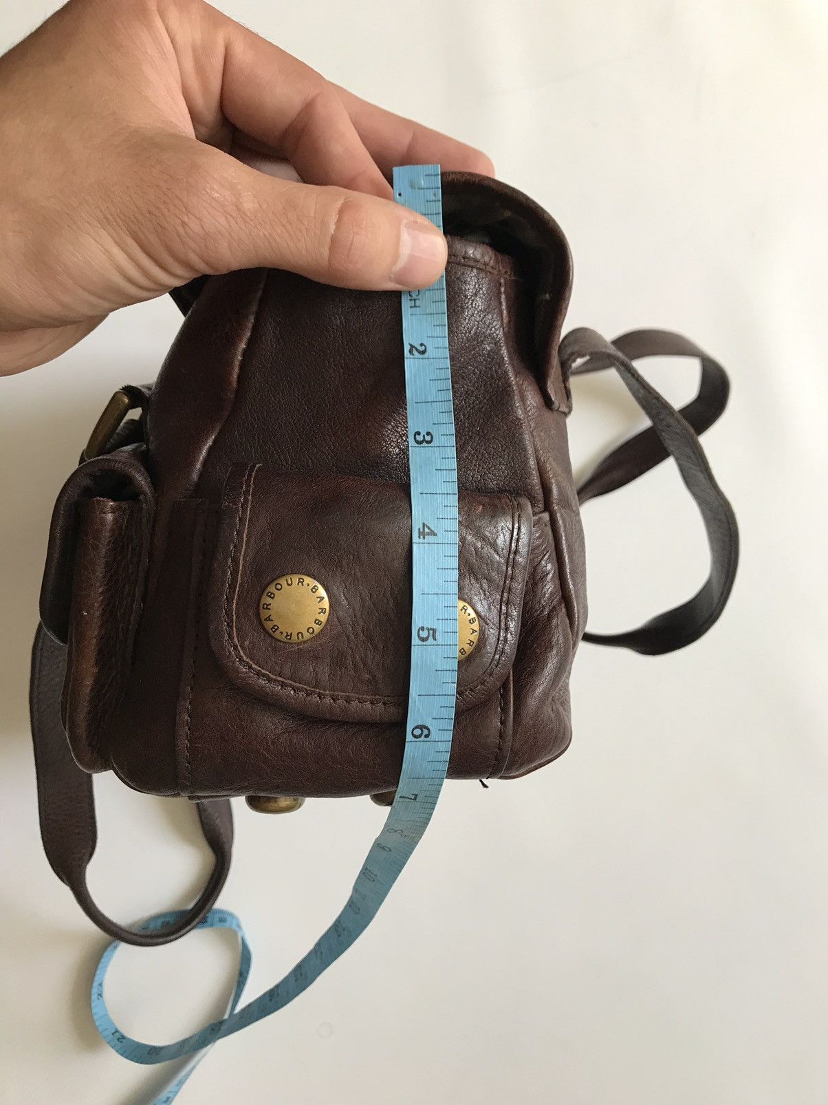 Barbour Barbour Brown Leather Tote Bag Handbag Shoulder Size ONE SIZE - 13 Thumbnail