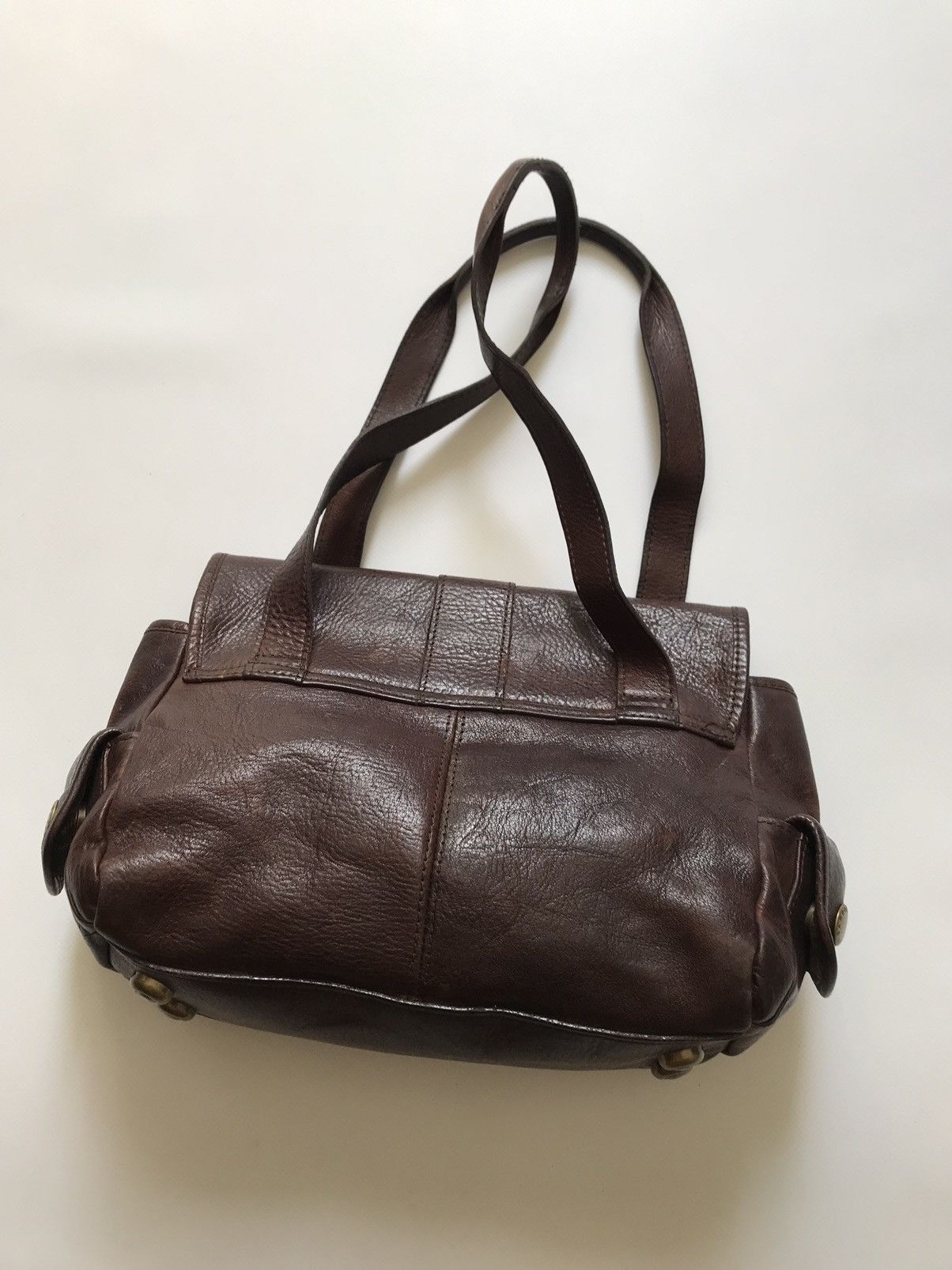 Barbour Barbour Brown Leather Tote Bag Handbag Shoulder Size ONE SIZE - 10 Thumbnail