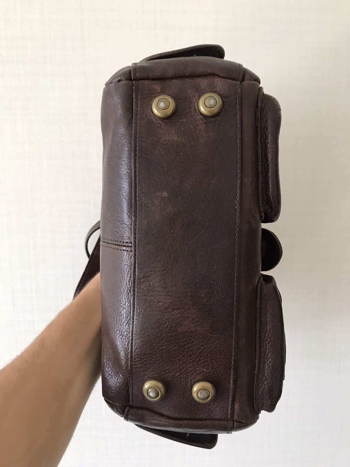 Barbour Barbour Brown Leather Tote Bag Handbag Shoulder Size ONE SIZE - 4 Thumbnail