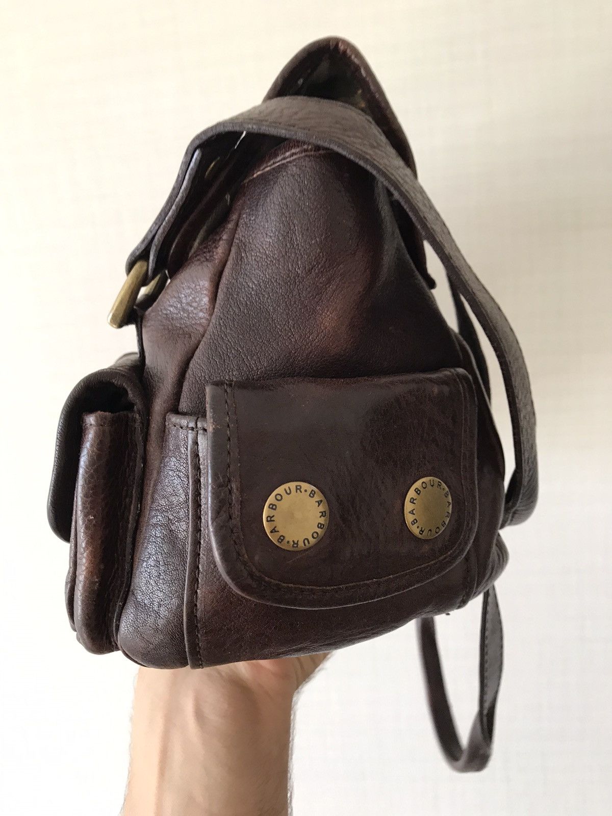 Barbour Barbour Brown Leather Tote Bag Handbag Shoulder Size ONE SIZE - 8 Thumbnail