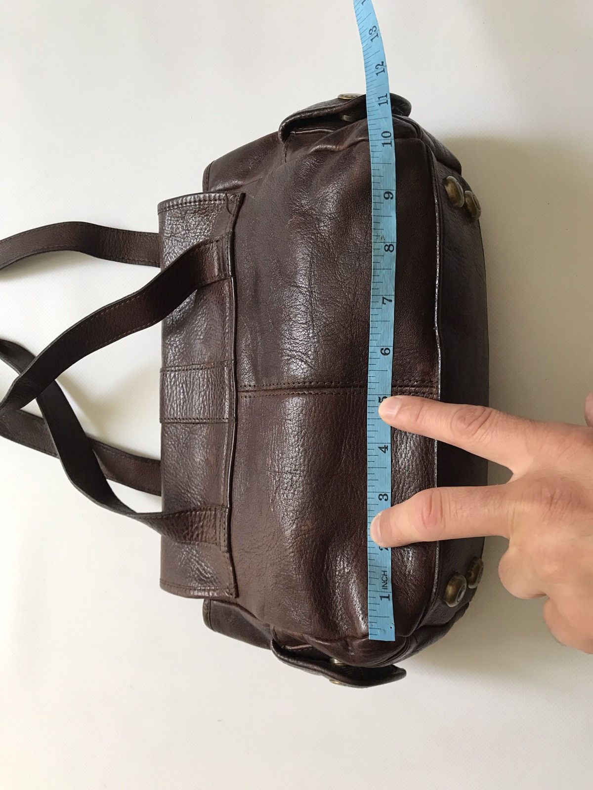 Barbour Barbour Brown Leather Tote Bag Handbag Shoulder Size ONE SIZE - 12 Thumbnail
