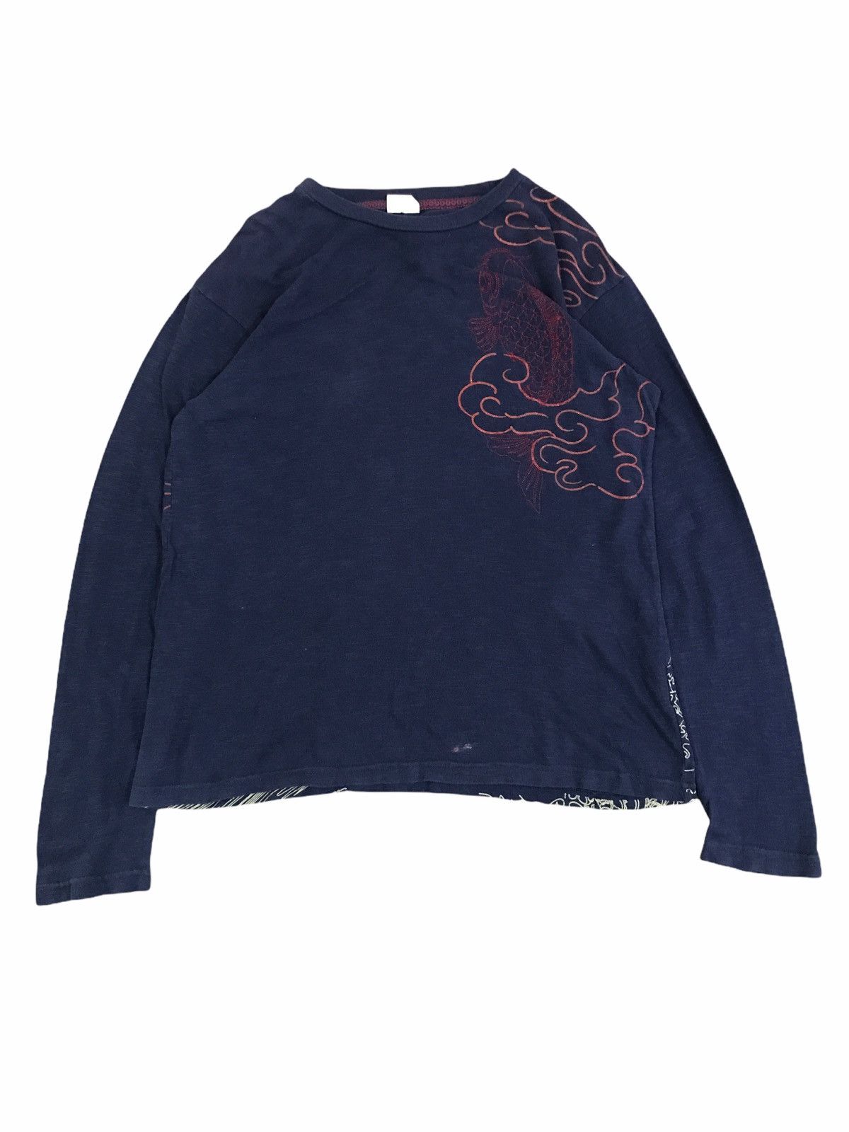 Japanese Brand Japanese Brand Strange Heaven Sukajan Koi Fish T-Shirt Size US S / EU 44-46 / 1 - 2 Thumbnail