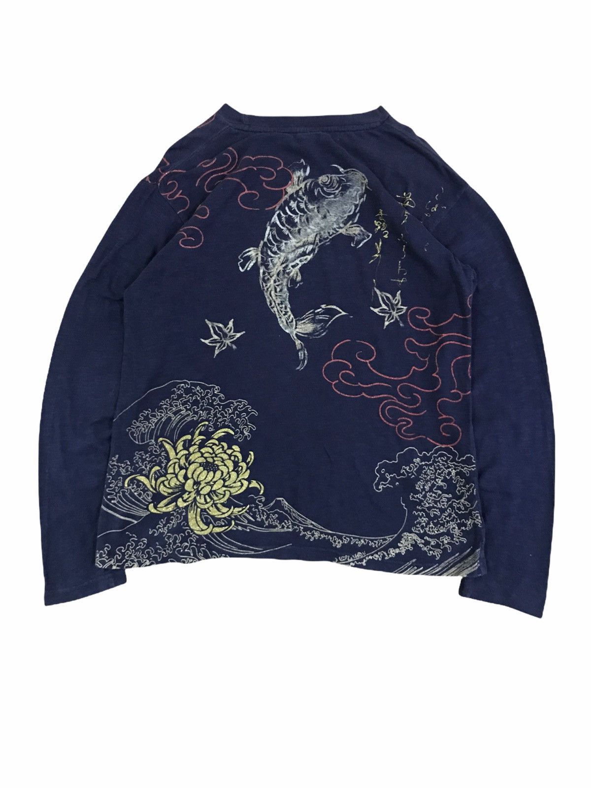 Japanese Brand Japanese Brand Strange Heaven Sukajan Koi Fish T-Shirt Size US S / EU 44-46 / 1 - 1 Thumbnail