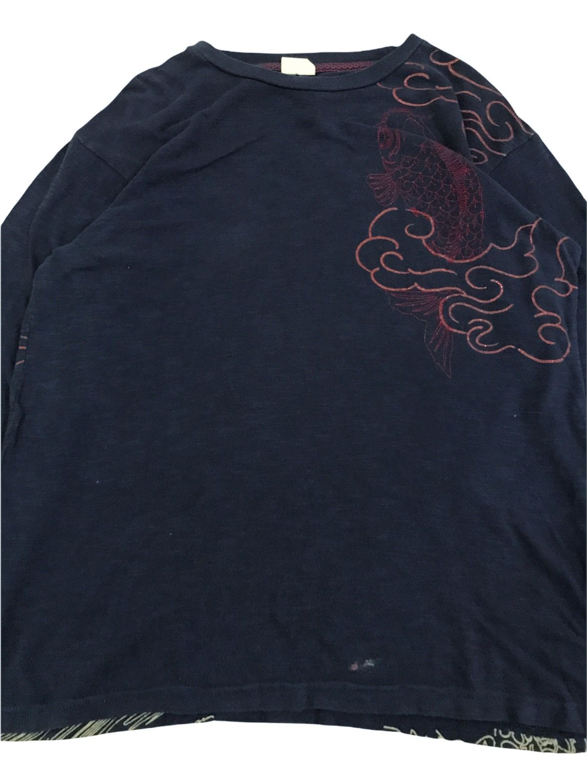 Japanese Brand Japanese Brand Strange Heaven Sukajan Koi Fish T-Shirt Size US S / EU 44-46 / 1 - 4 Thumbnail