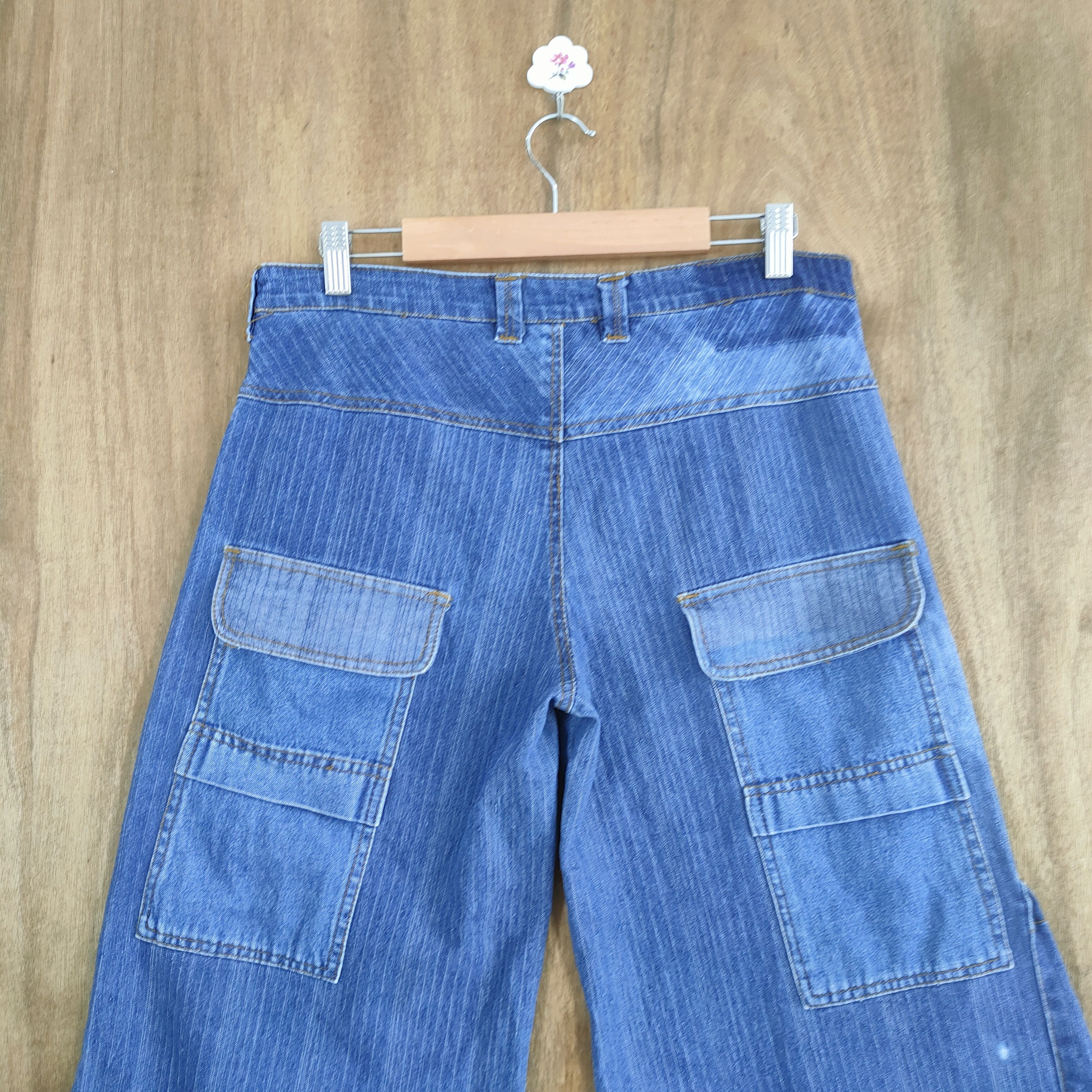 Japanese Brand VINTAGE JAPANESE FLARE CARGO PANTS Size US 32 / EU 48 - 12 Thumbnail