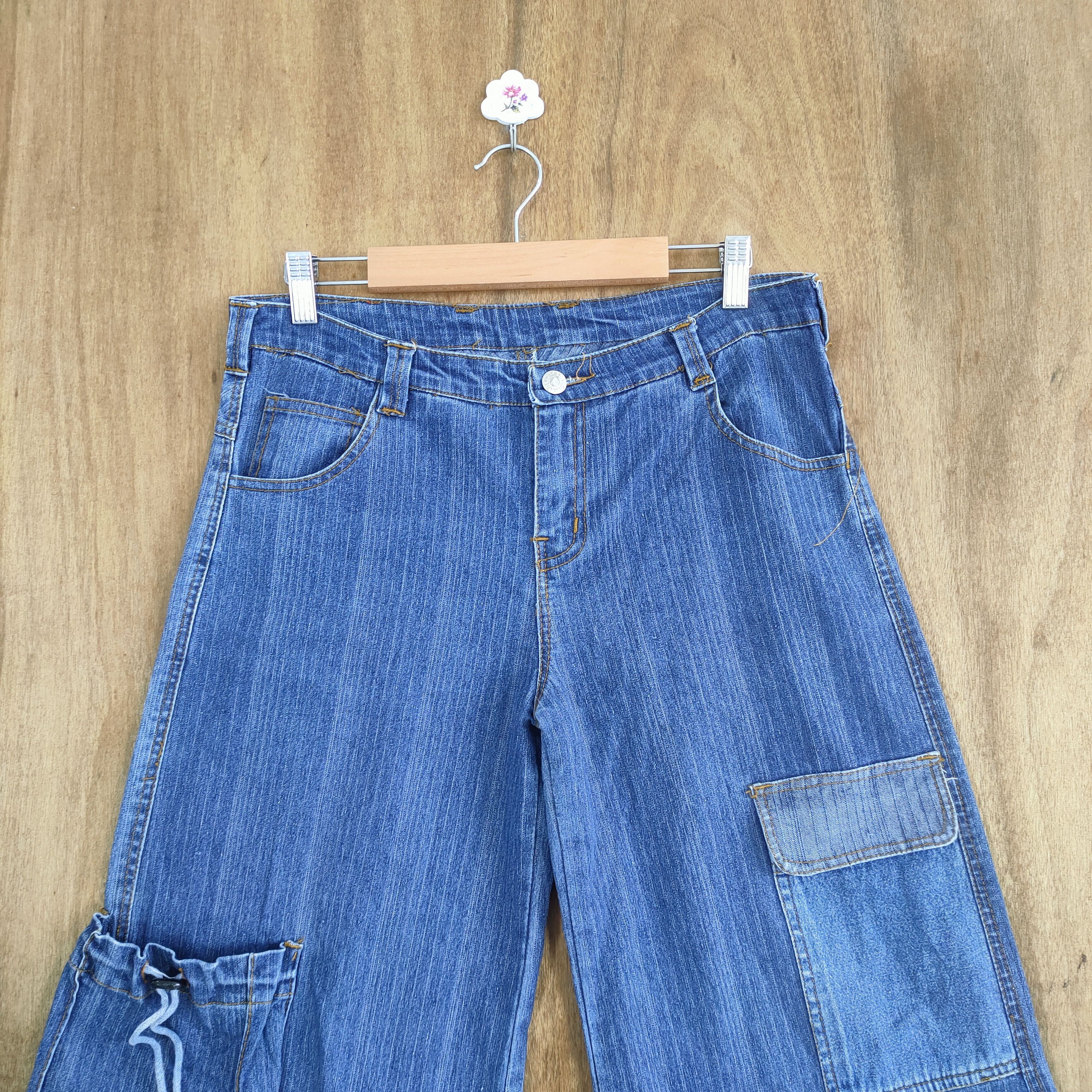 Japanese Brand VINTAGE JAPANESE FLARE CARGO PANTS Size US 32 / EU 48 - 3 Thumbnail
