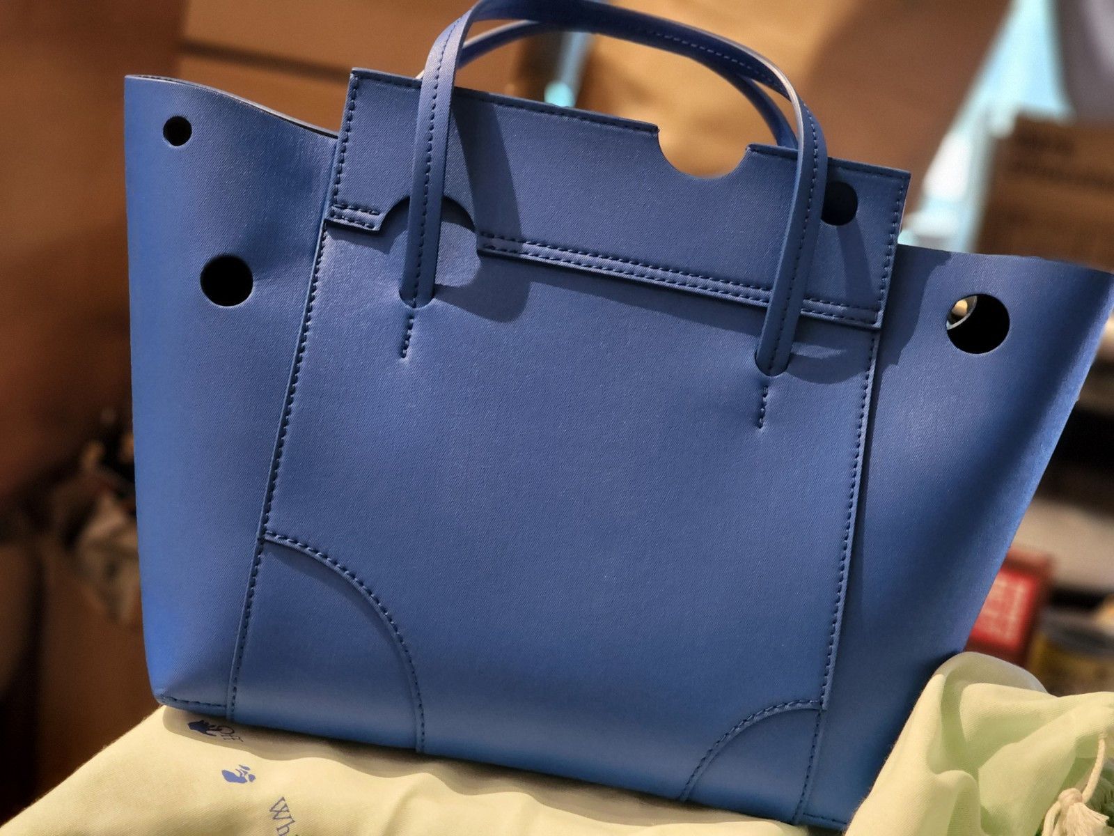Off-White OFF-WHITE Burrow-32 Tote Bag Size ONE SIZE - 8 Thumbnail