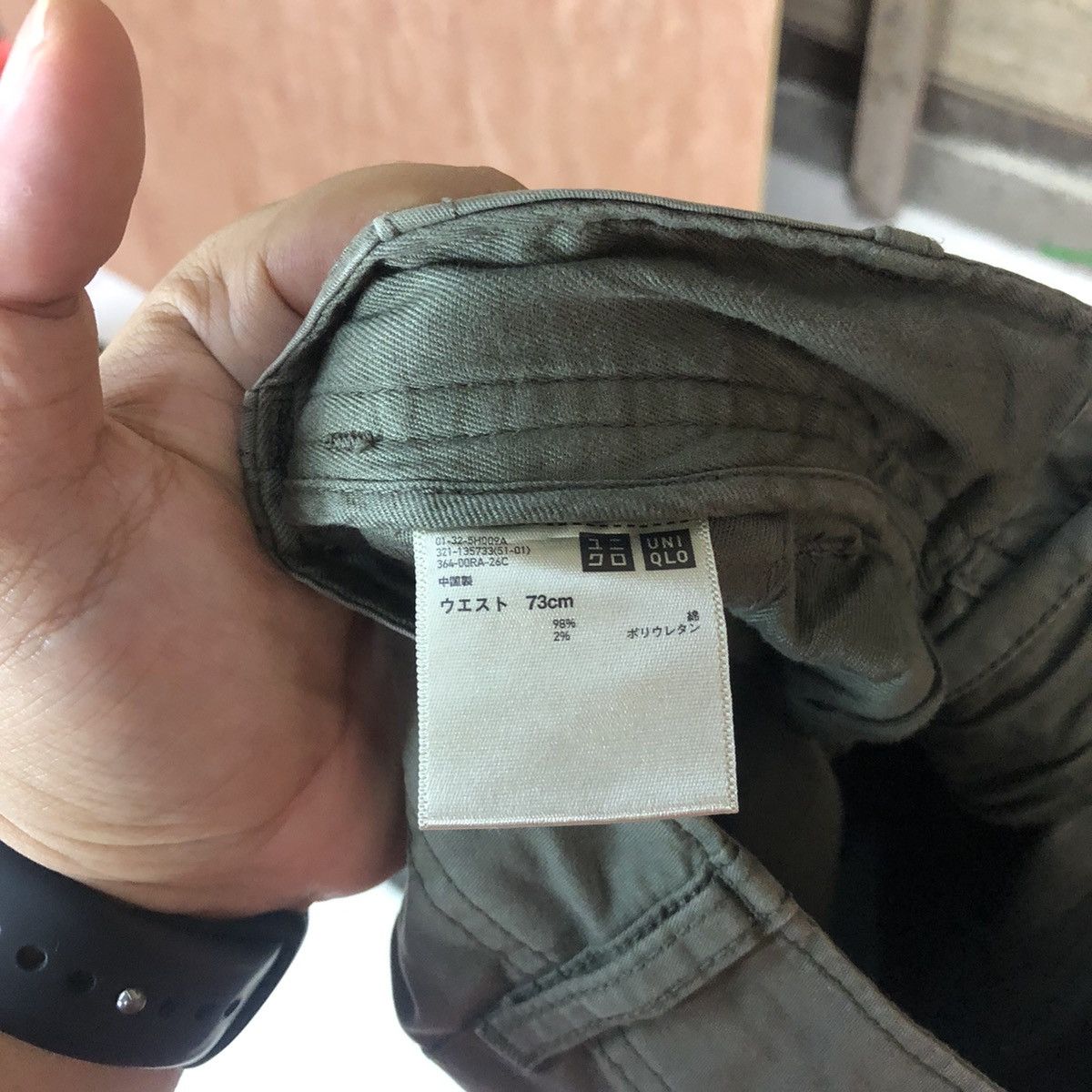 Japanese Brand DLL Uniqlo Green Cargo Multipocket Pants #1502 Size US 29 - 14 Thumbnail