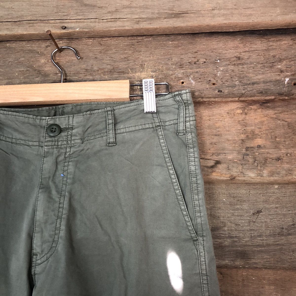 Japanese Brand DLL Uniqlo Green Cargo Multipocket Pants #1502 Size US 29 - 7 Thumbnail