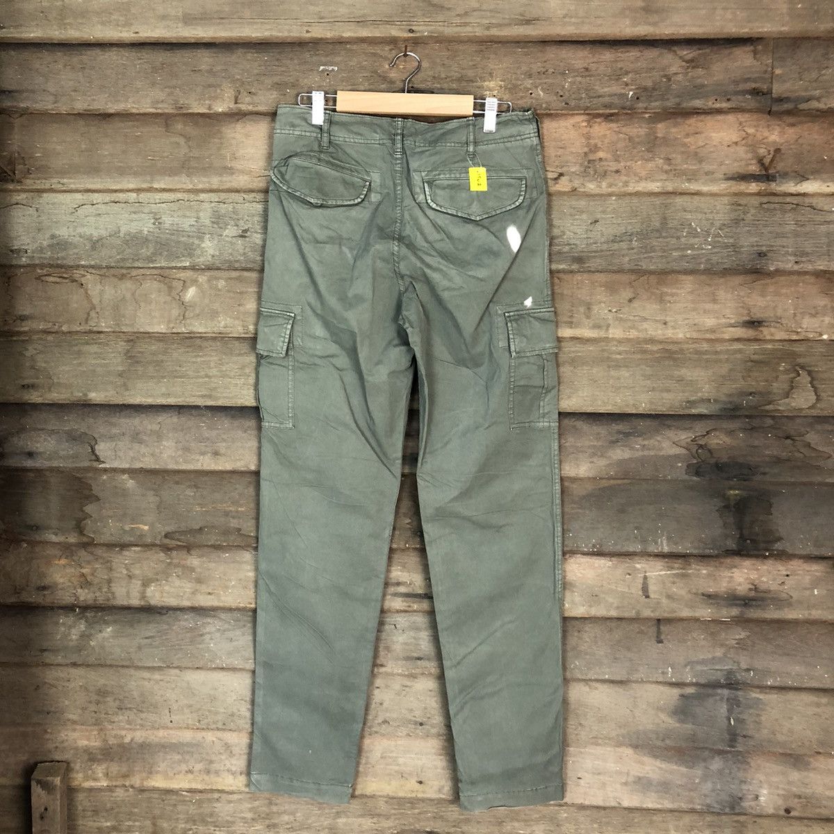 Japanese Brand DLL Uniqlo Green Cargo Multipocket Pants #1502 Size US 29 - 8 Thumbnail