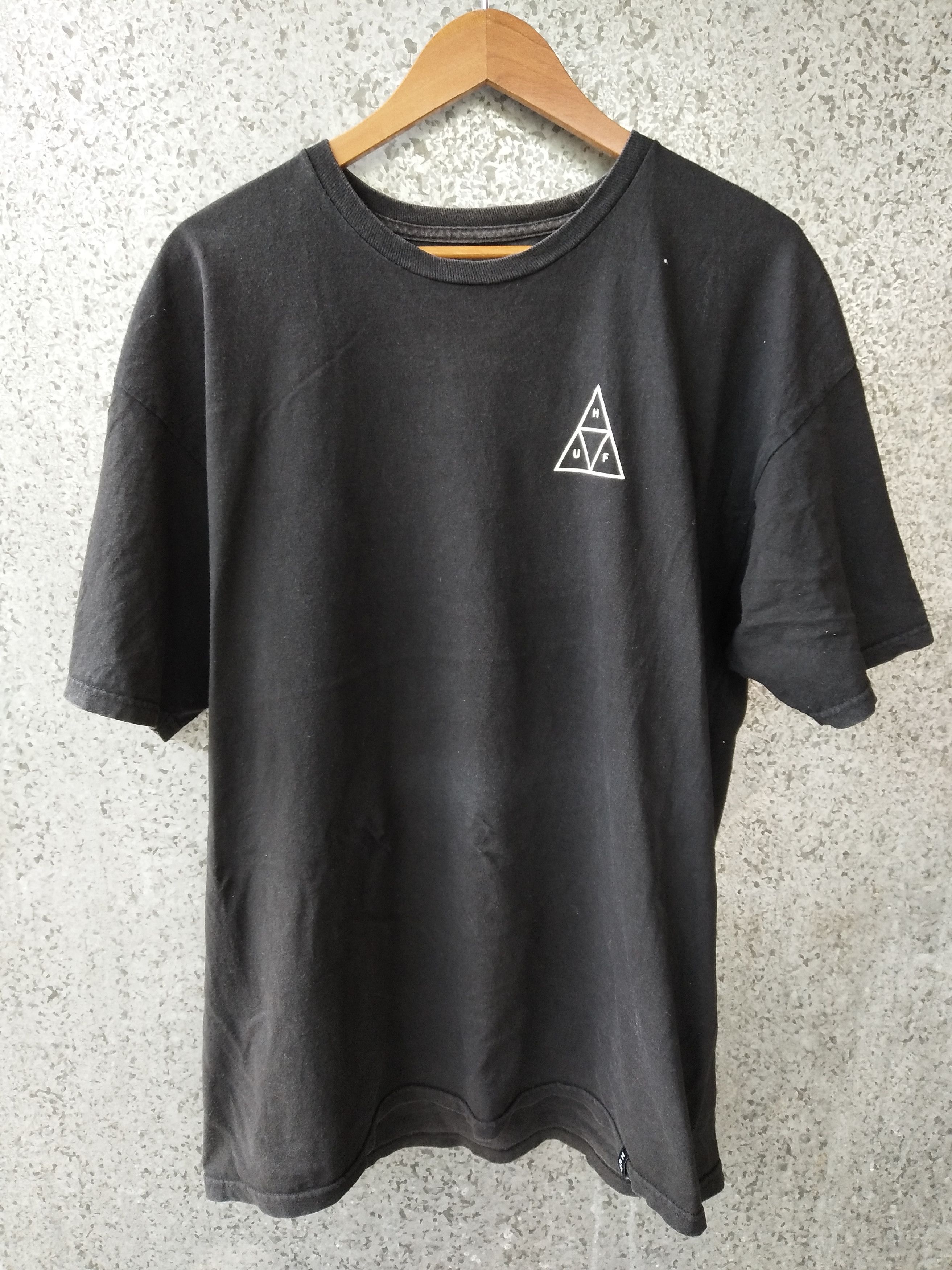 Huf HUF big logo t shirt roundneck Size US L / EU 52-54 / 3 - 2 Thumbnail
