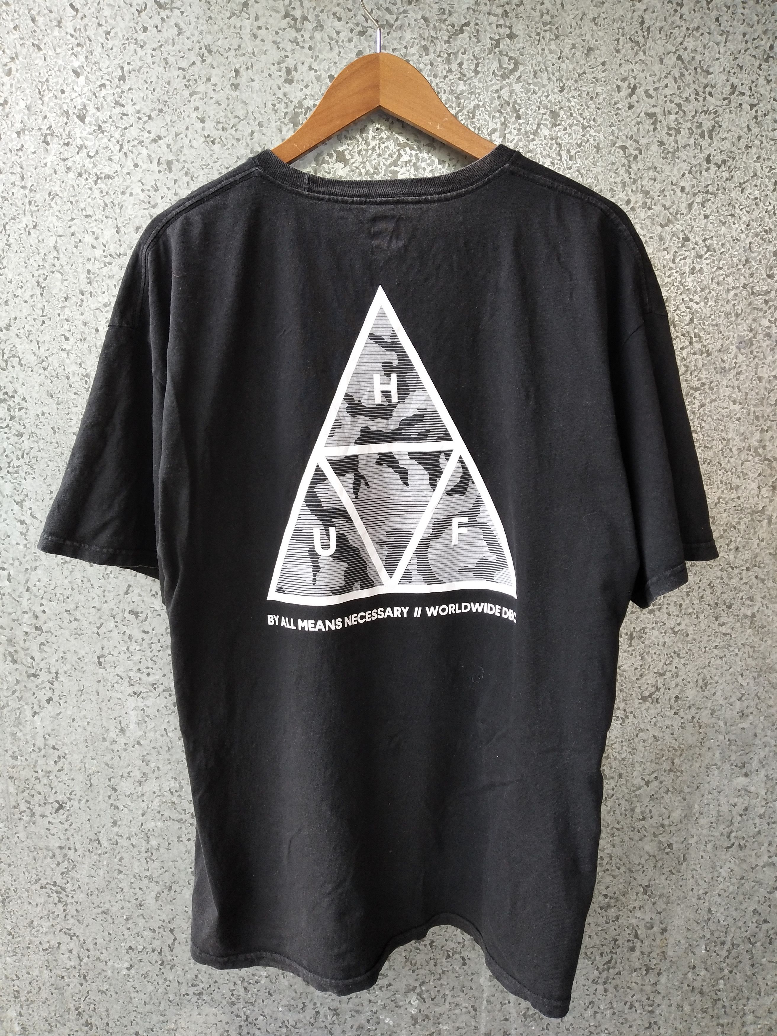 Huf HUF big logo t shirt roundneck Size US L / EU 52-54 / 3 - 1 Thumbnail