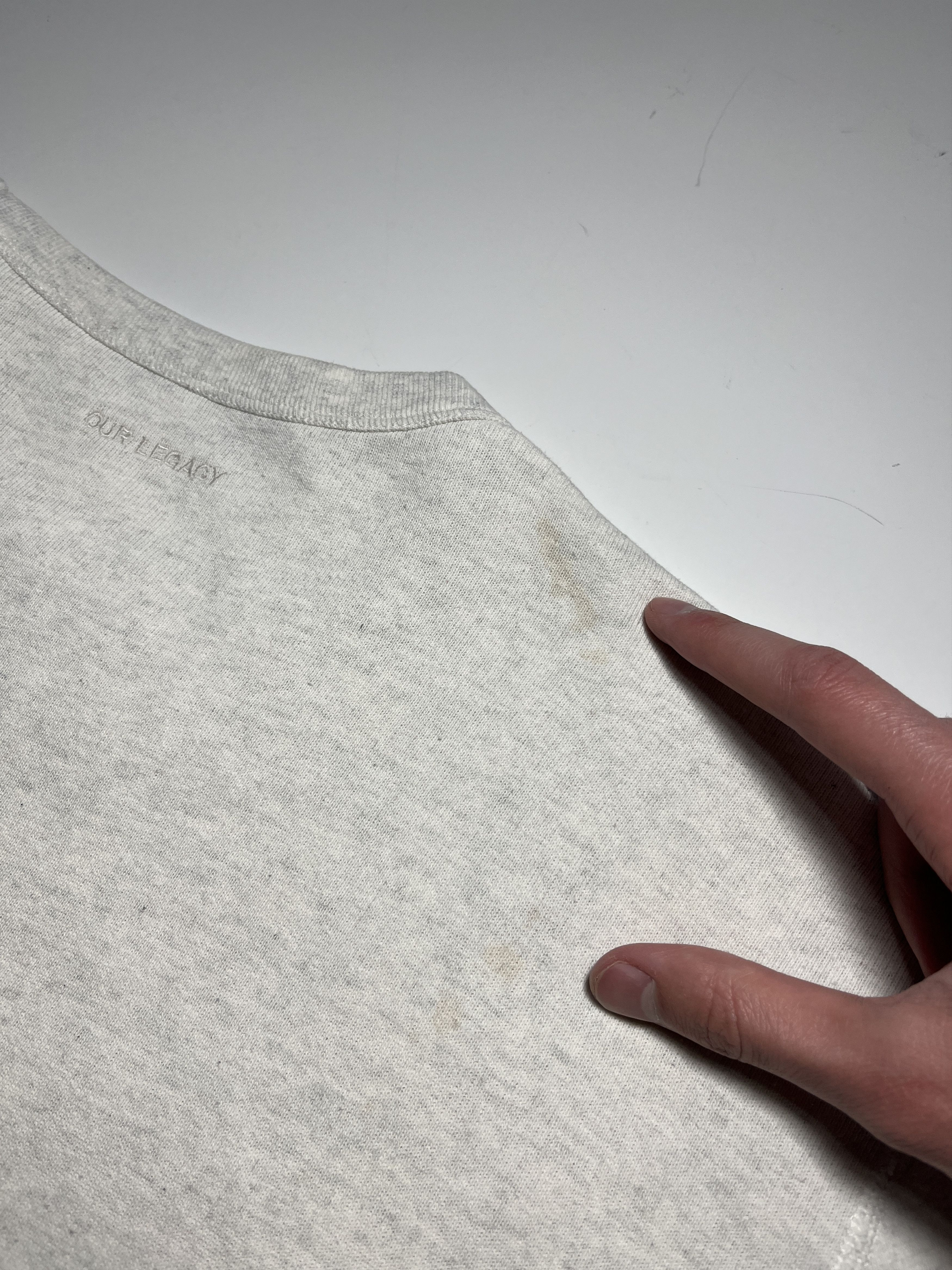 Our Legacy Our Legacy Reversible Gray Melange Sweatshirt Size L Size US L / EU 52-54 / 3 - 8 Thumbnail