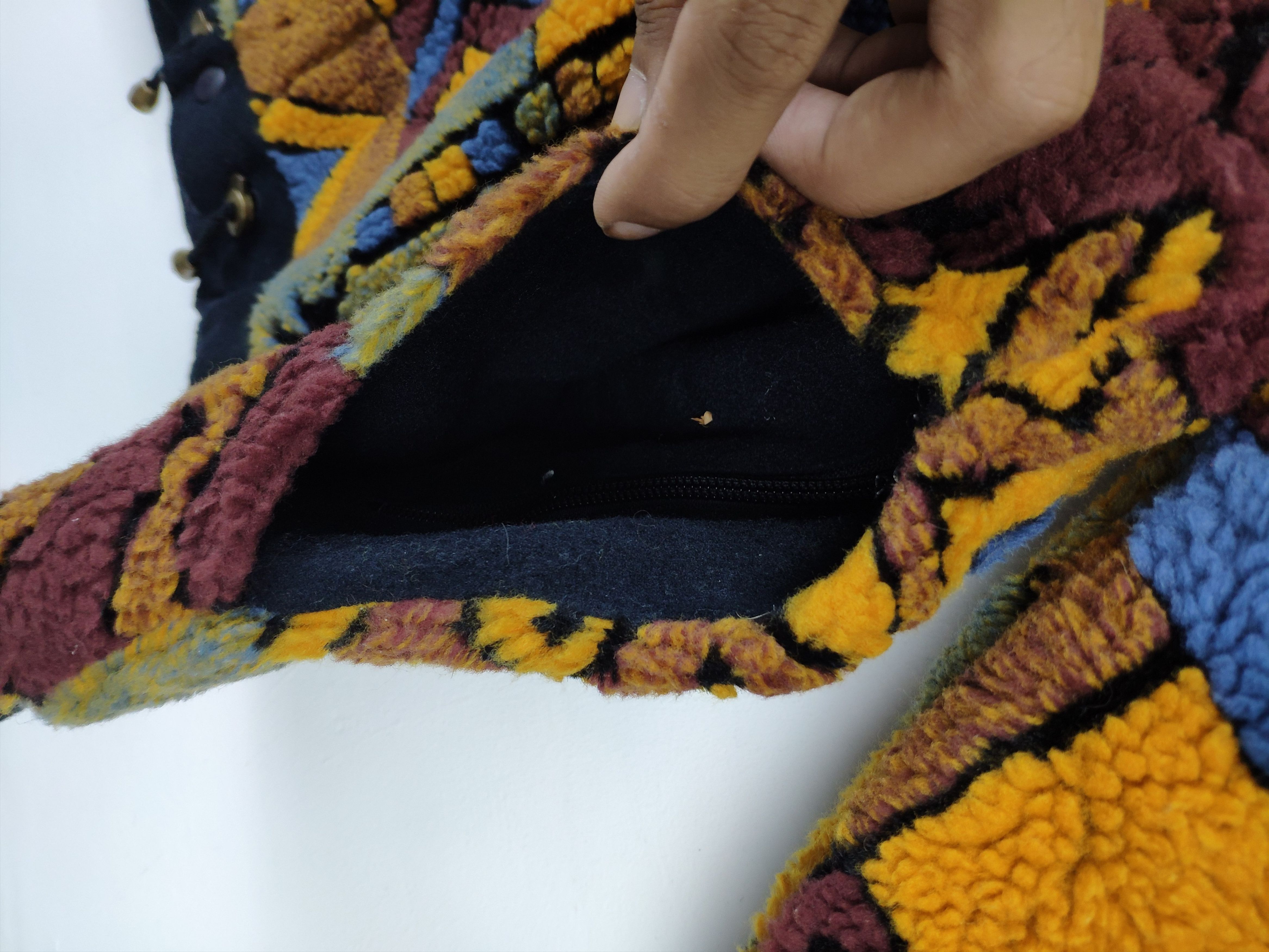 Japanese Brand RARE 💥 Vintage Fleece Sherpa Jacket Coogi Style Fullprint Size US M / EU 48-50 / 2 - 11 Thumbnail