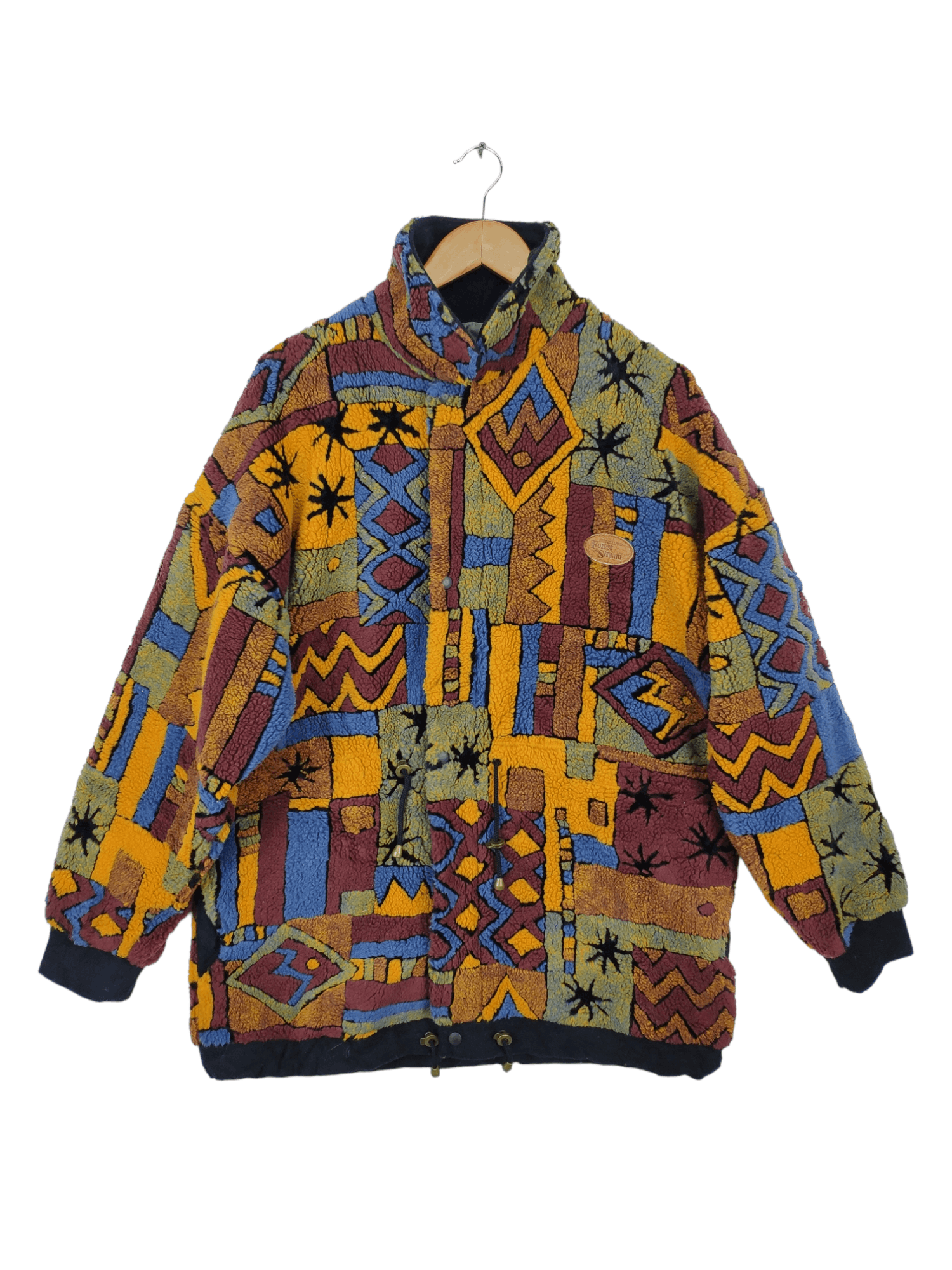 Japanese Brand RARE 💥 Vintage Fleece Sherpa Jacket Coogi Style Fullprint Size US M / EU 48-50 / 2 - 1 Thumbnail
