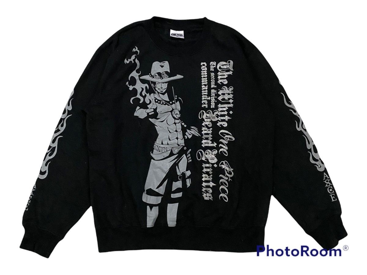 Anime × Cartoon Network × Japanese Brand Vintage OnePiece Monkey D.luffy Anime Sweatshirt Size US L / EU 52-54 / 3 - 1 Thumbnail