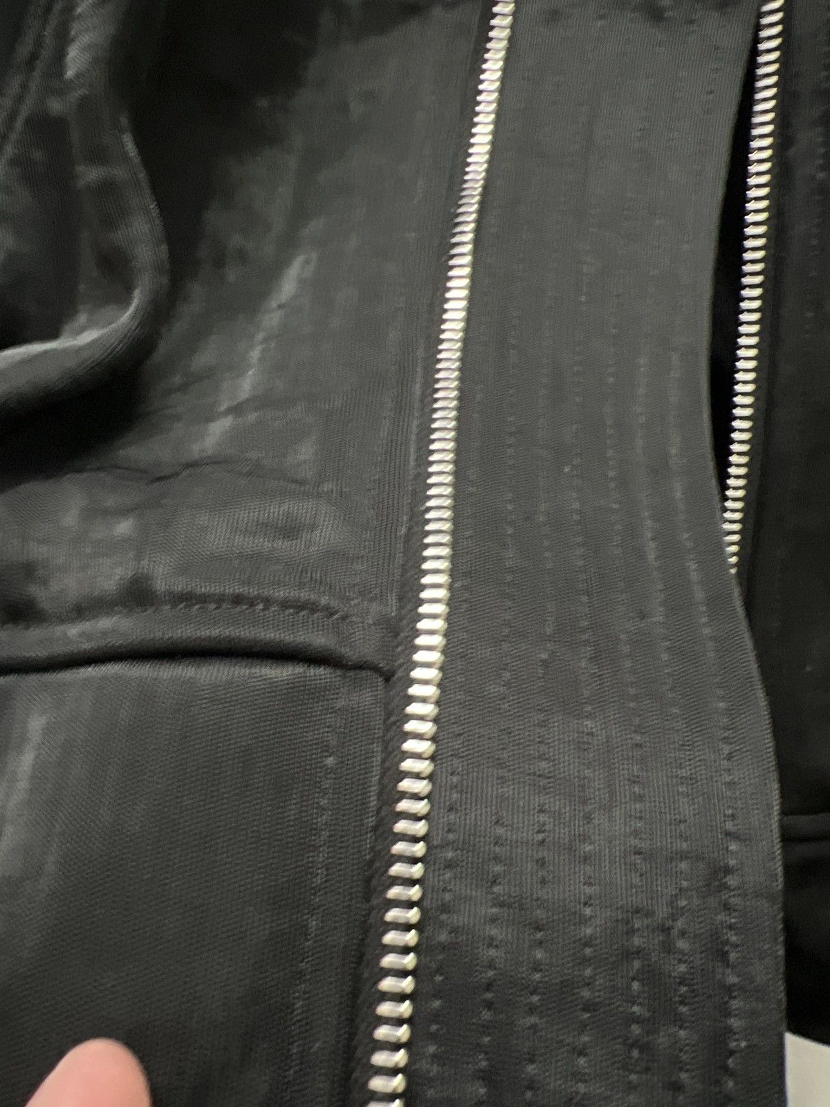 Rick Owens Rare Fabric Mainline Hyper mesh black bomber S M L jacket Size US M / EU 48-50 / 2 - 6 Thumbnail