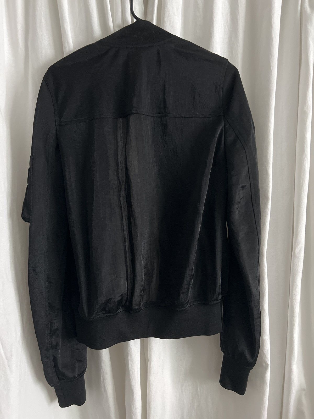 Rick Owens Rare Fabric Mainline Hyper mesh black bomber S M L jacket Size US M / EU 48-50 / 2 - 2 Thumbnail