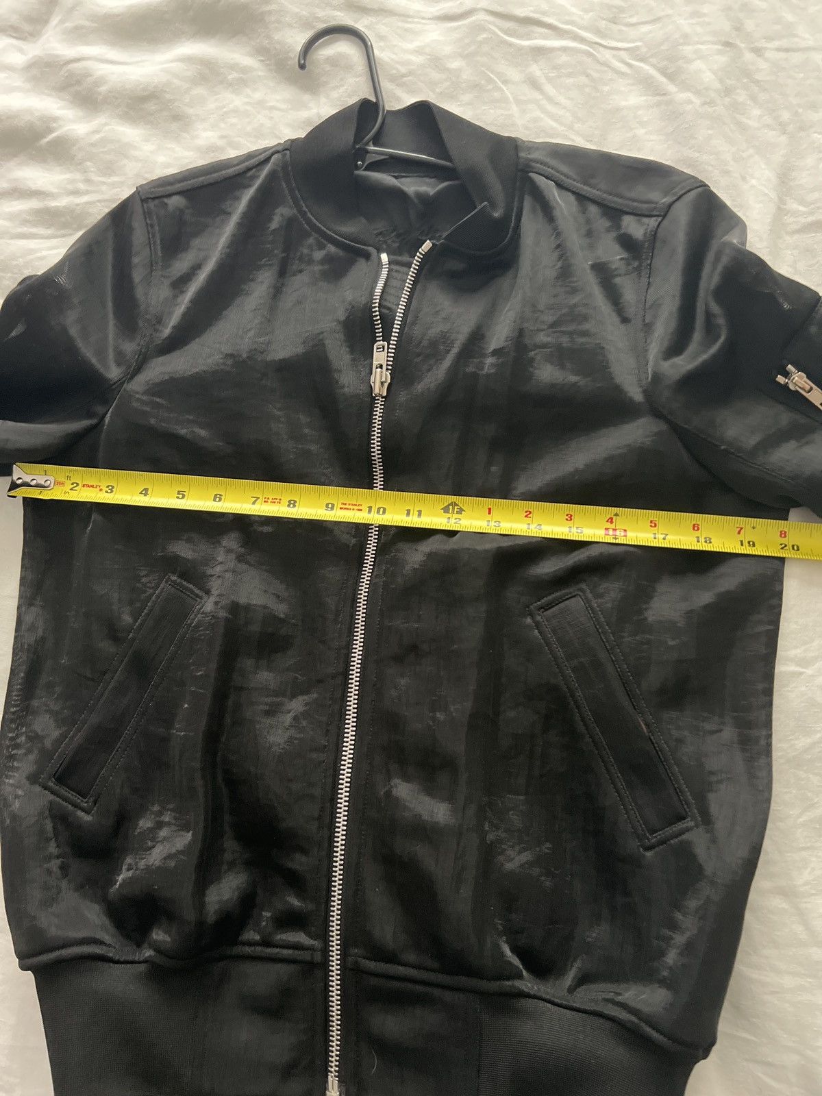 Rick Owens Rare Fabric Mainline Hyper mesh black bomber S M L jacket Size US M / EU 48-50 / 2 - 5 Thumbnail