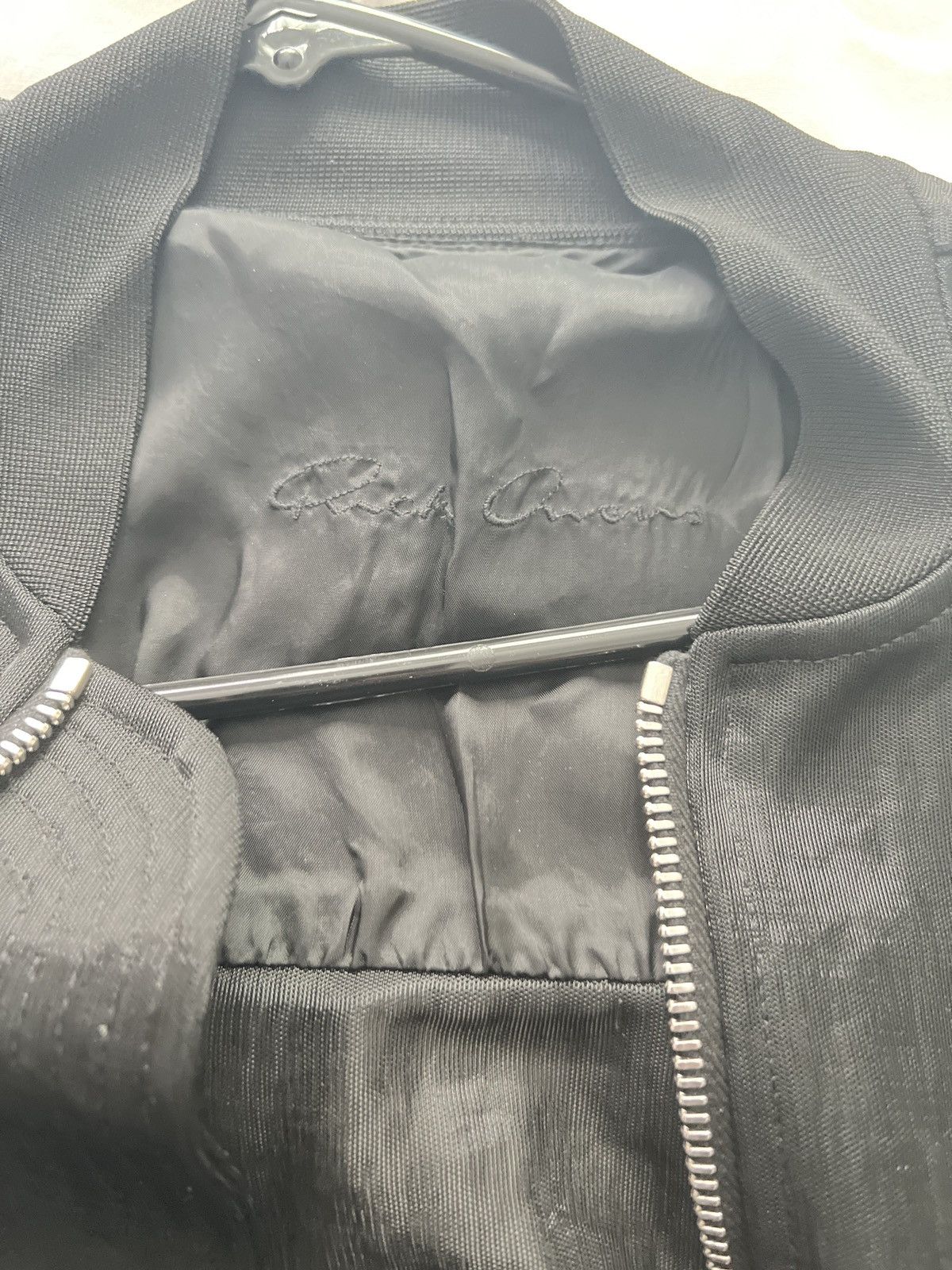 Rick Owens Rare Fabric Mainline Hyper mesh black bomber S M L jacket Size US M / EU 48-50 / 2 - 9 Thumbnail