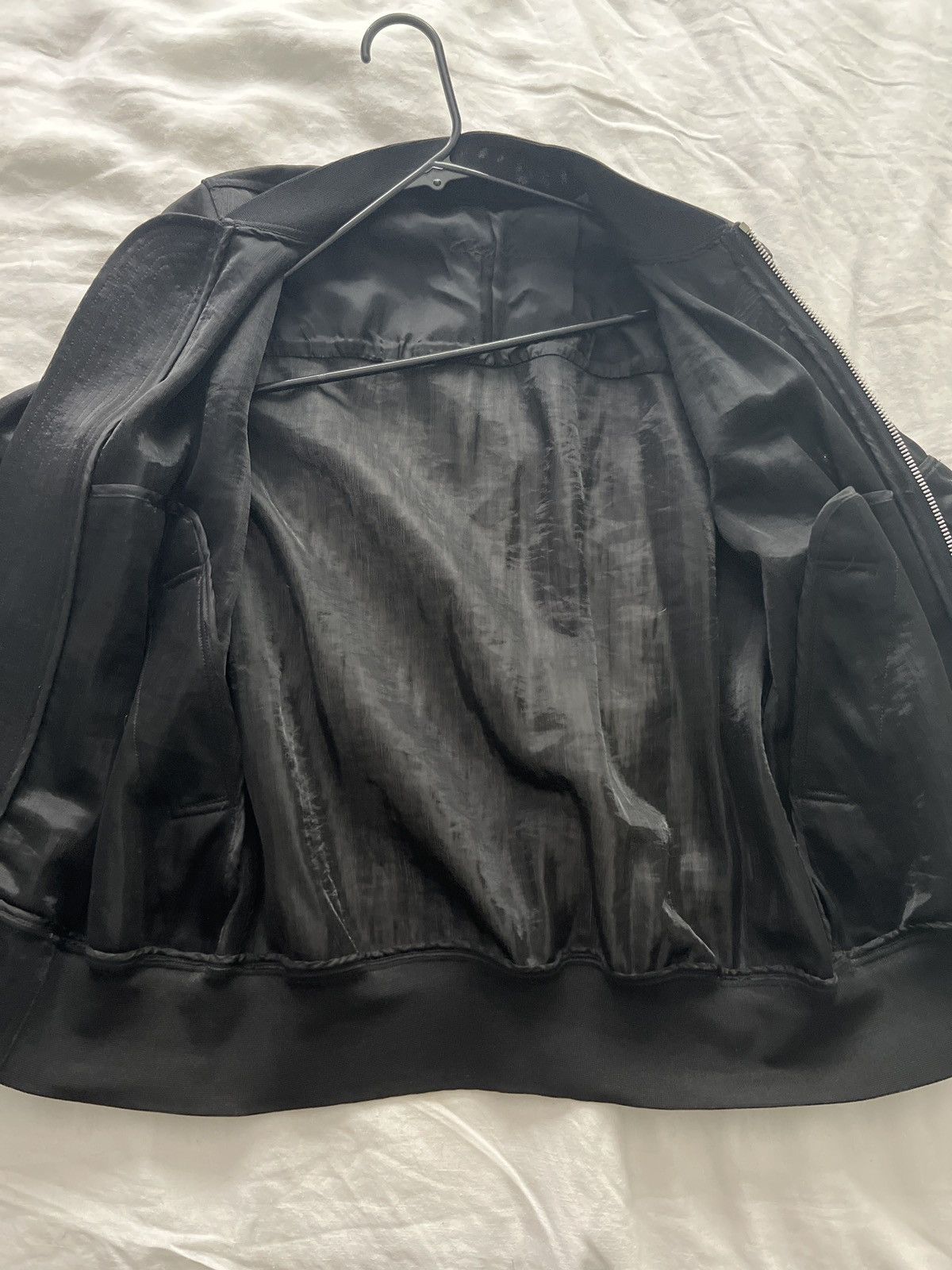 Rick Owens Rare Fabric Mainline Hyper mesh black bomber S M L jacket Size US M / EU 48-50 / 2 - 7 Thumbnail